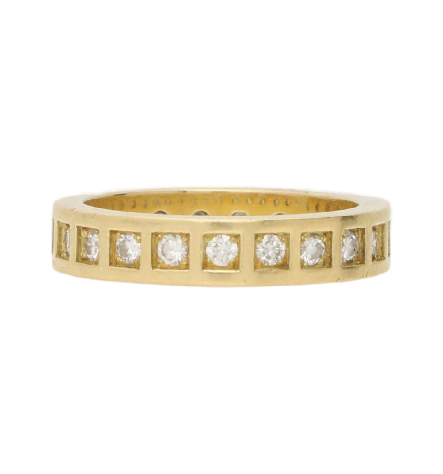 French 18ct diamond full eternity ring