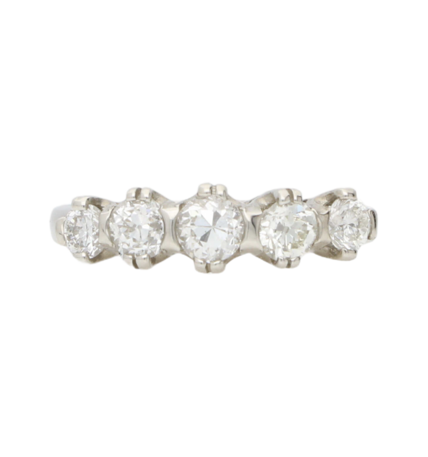 18ct and platinum diamond 5 stone ring