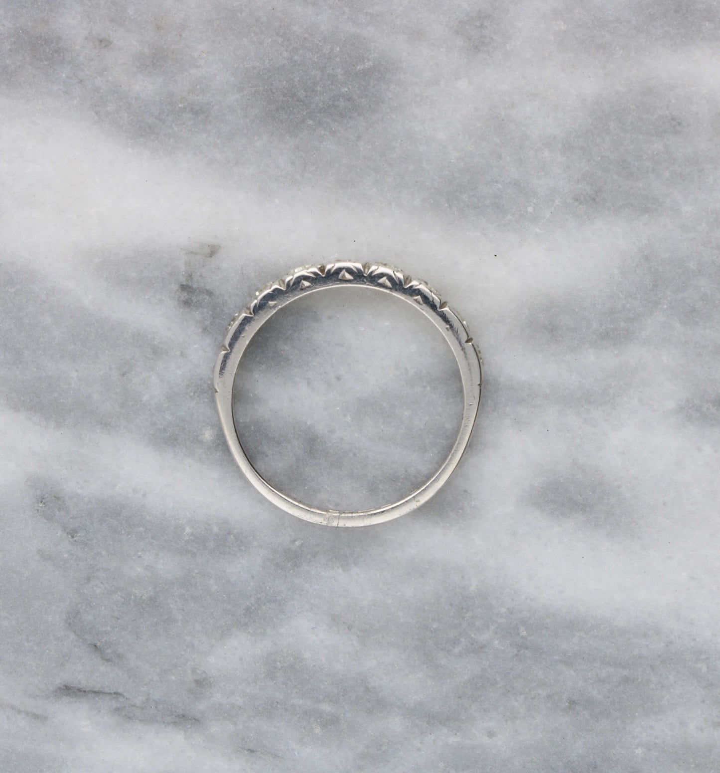 18ct diamond half eternity ring