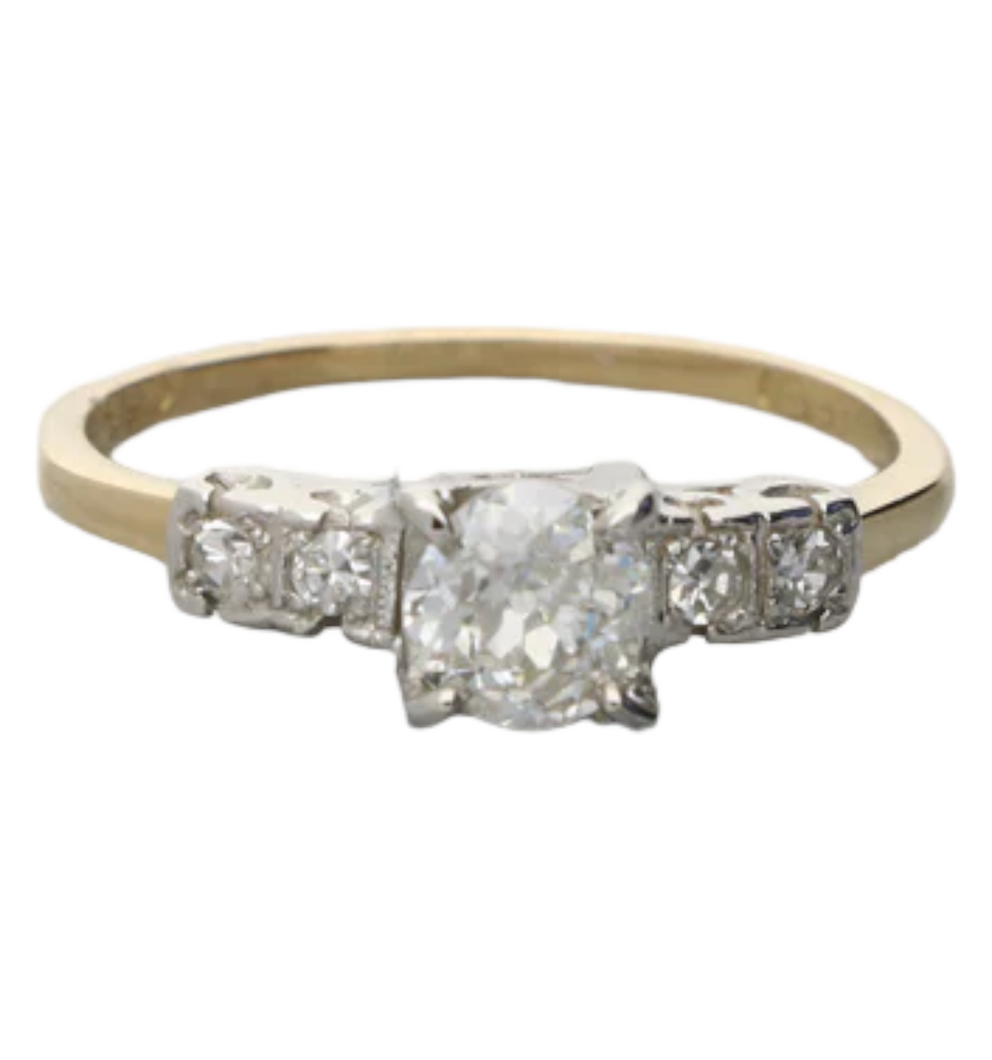 18ct old cut diamond ring