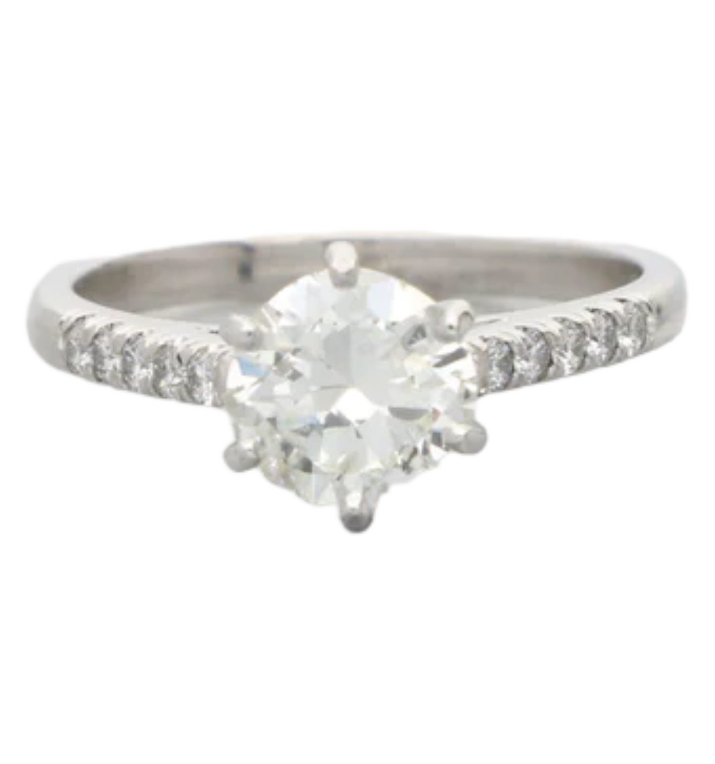 Platinum 1.35ct diamond engagement ring