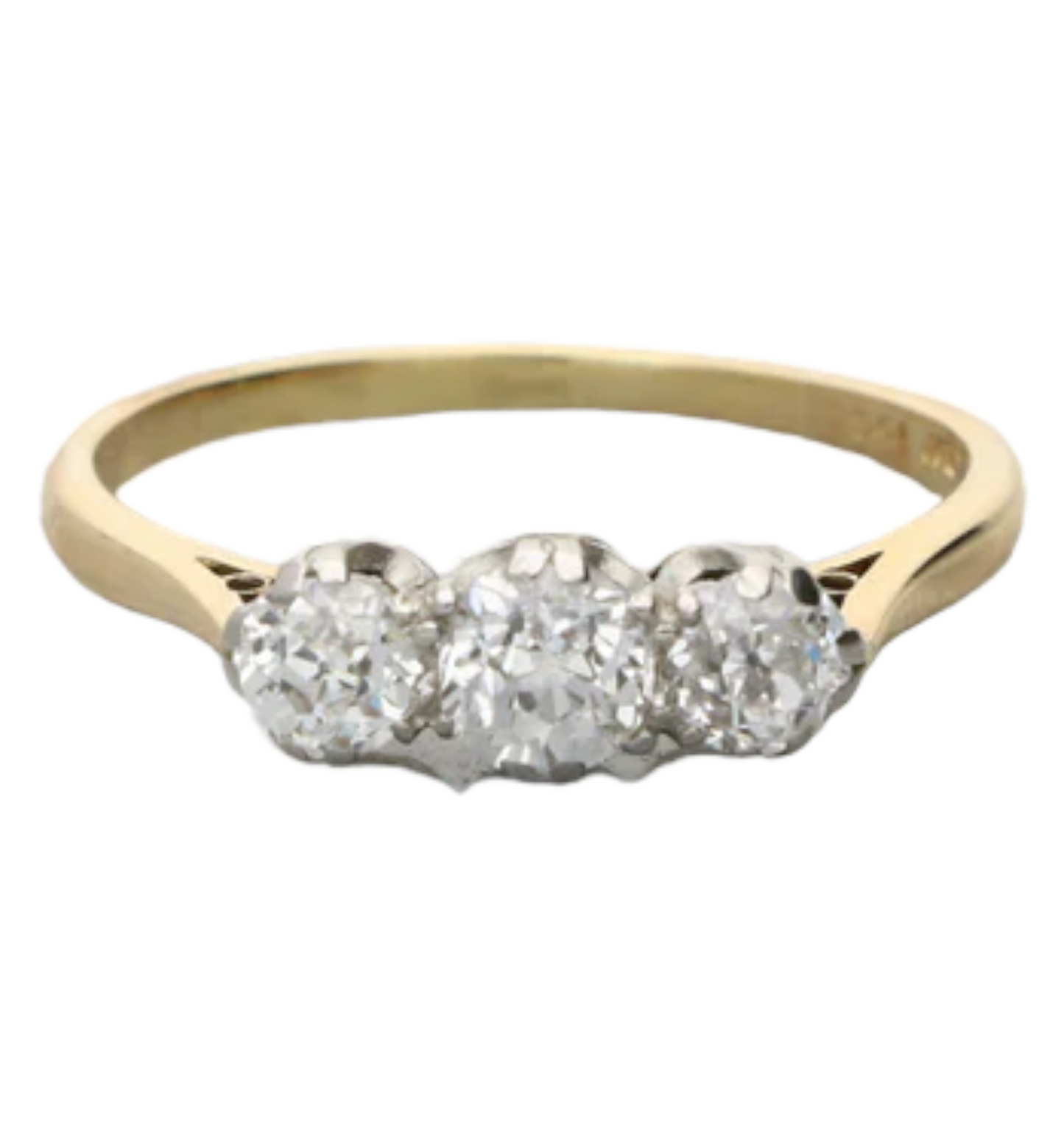 18ct and platinum 1.05ct old cut diamond engagement ring