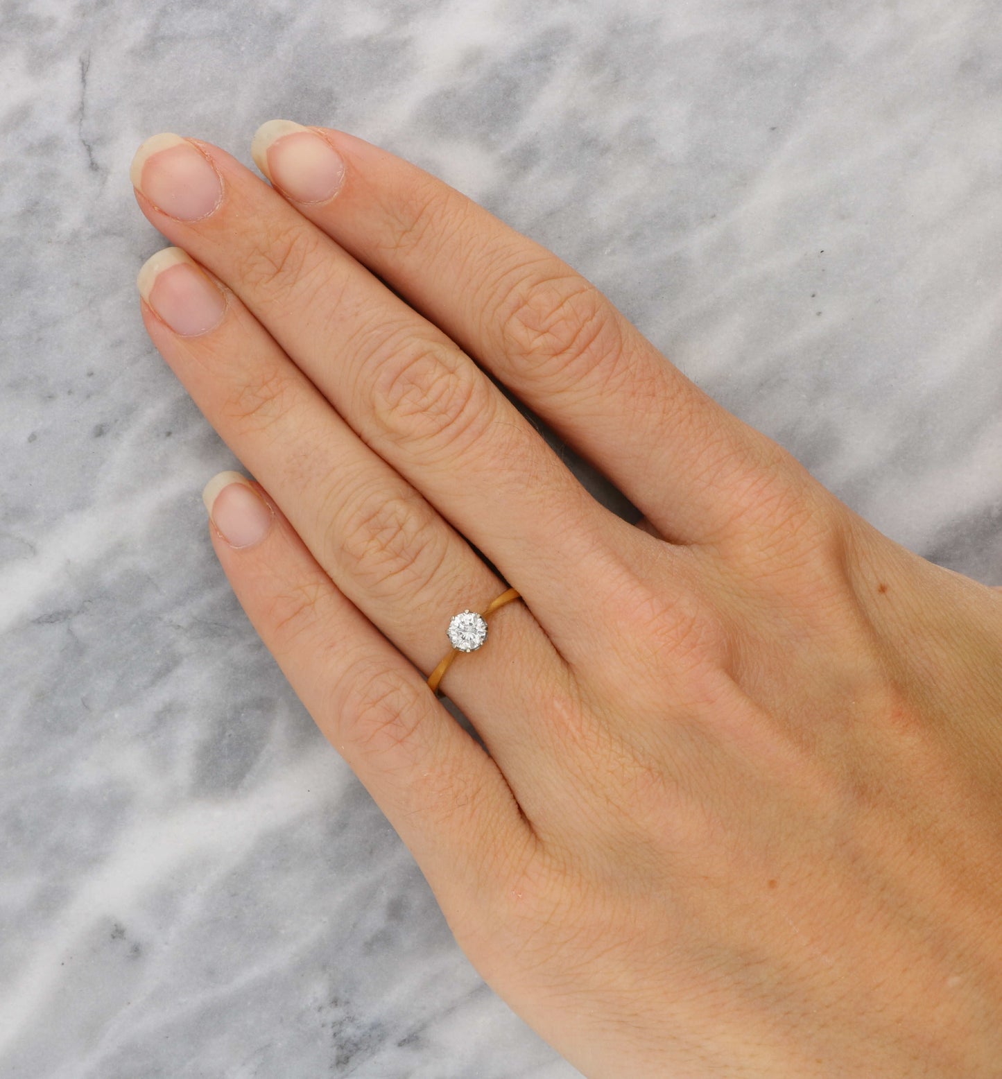 18ct diamond solitaire engagement ring