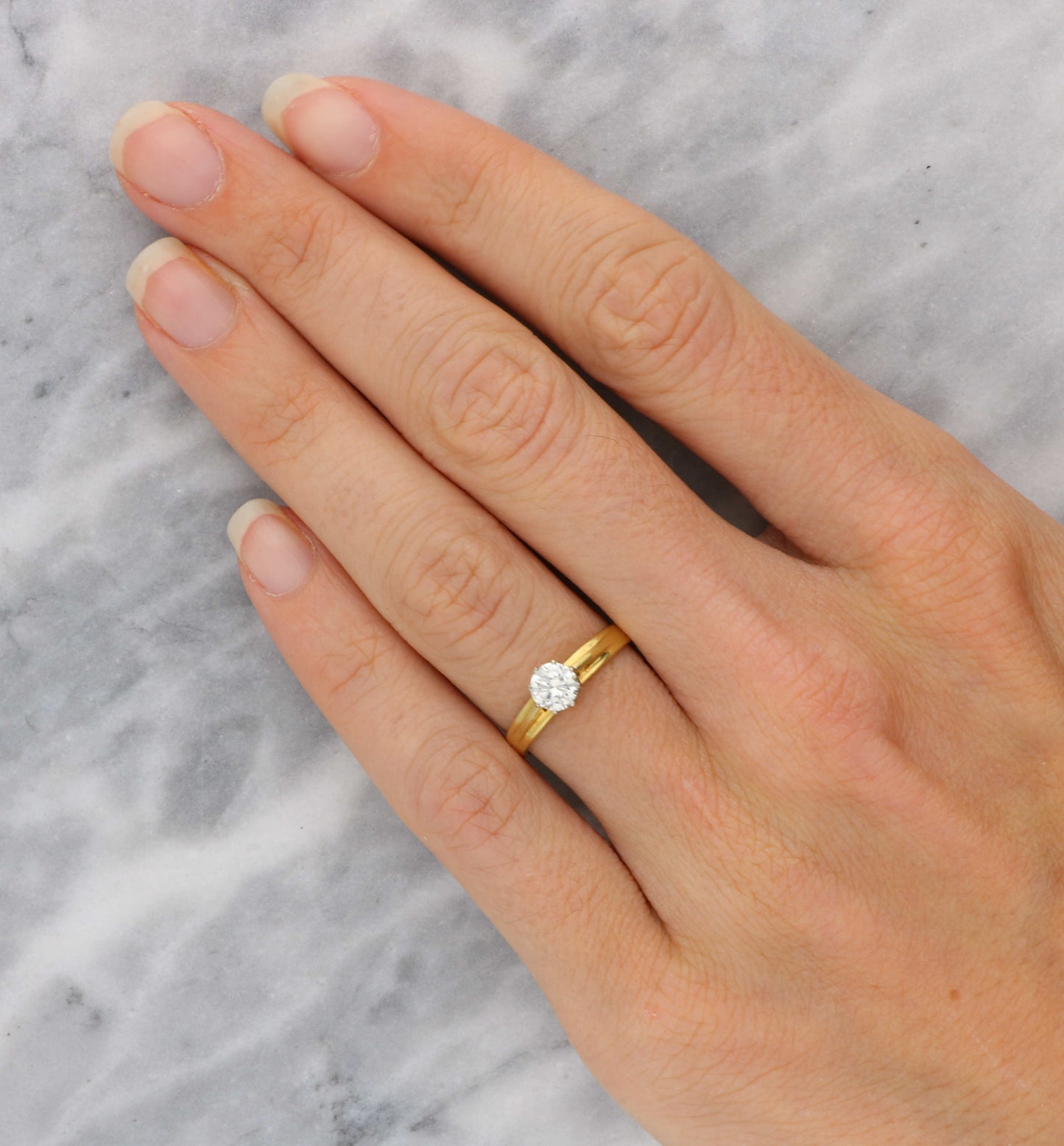 18ct diamond solitaire engagement ring