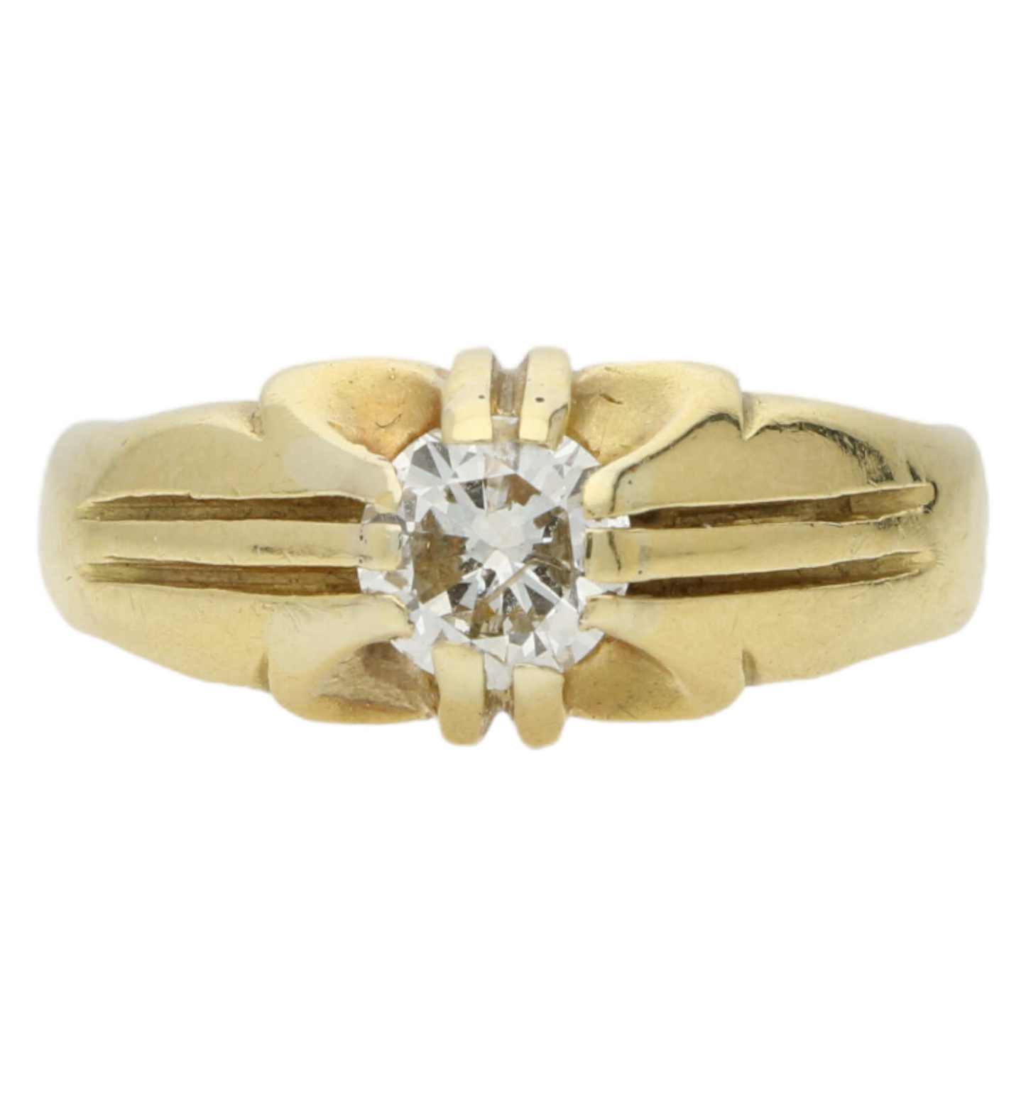 18ct diamond gyspy ring