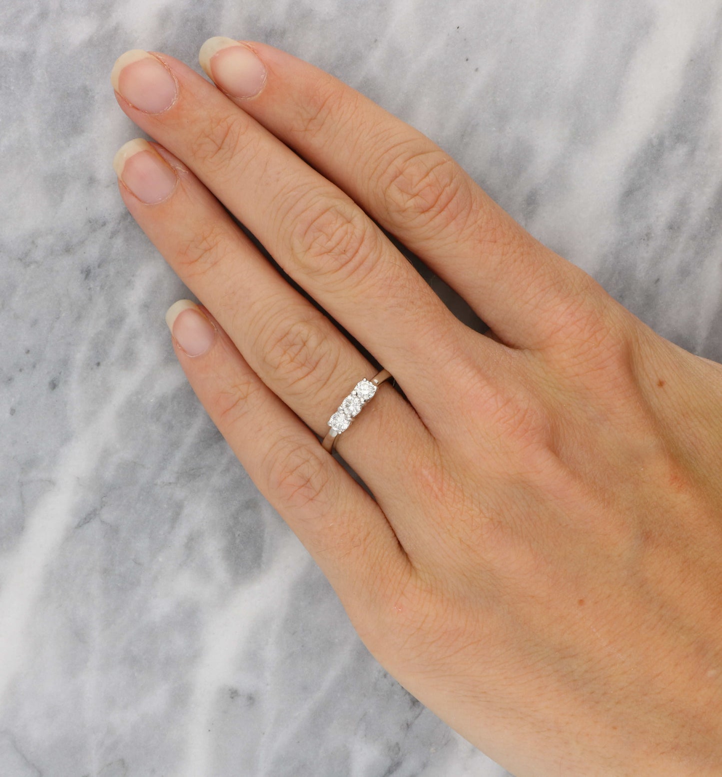 18ct diamond 3 stone engagement ring