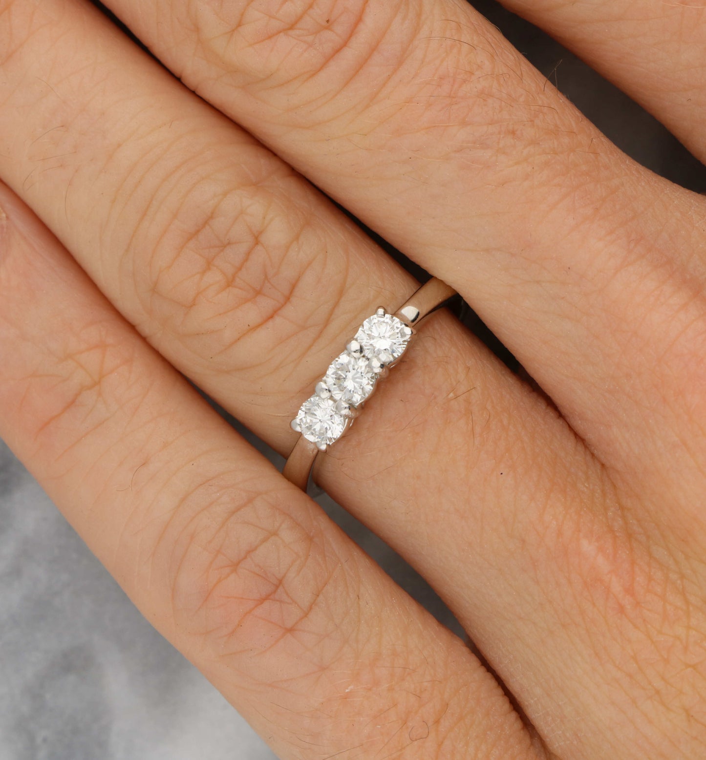 18ct diamond 3 stone engagement ring