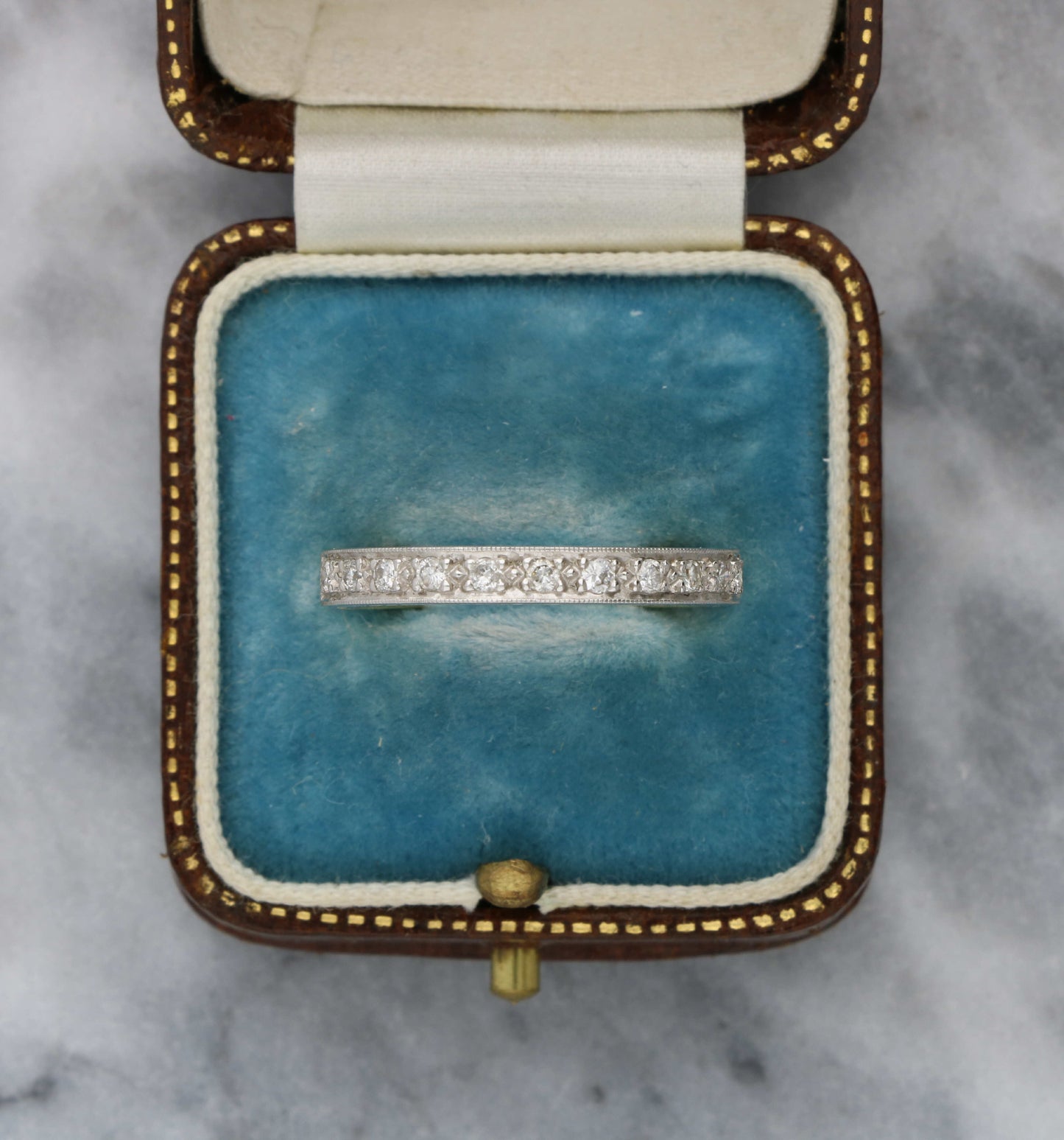 18ct diamond half eternity ring