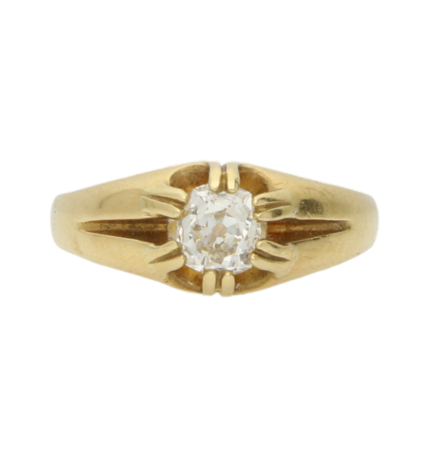 18ct old cut diamond ring
