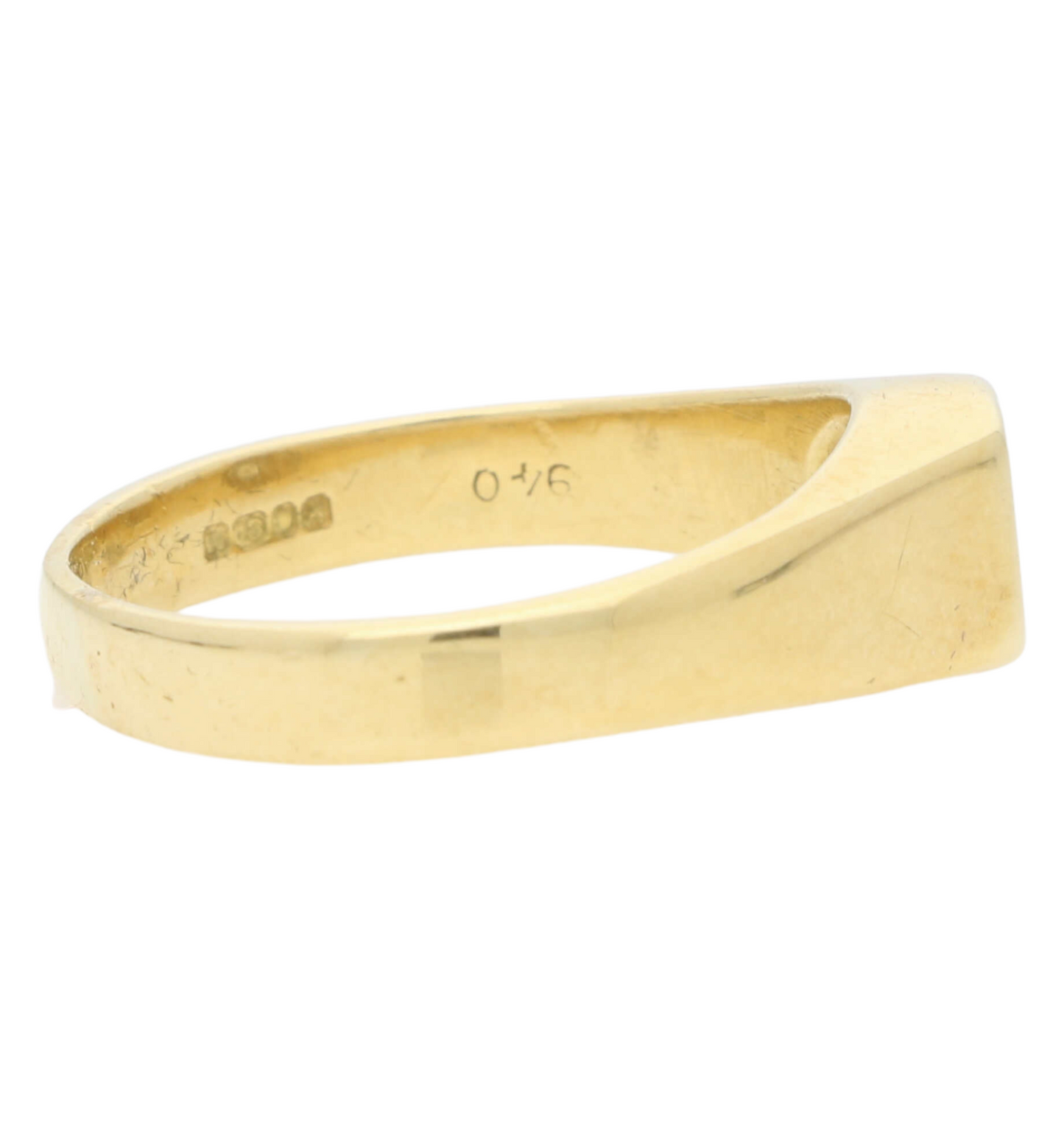 18ct diamond signet ring