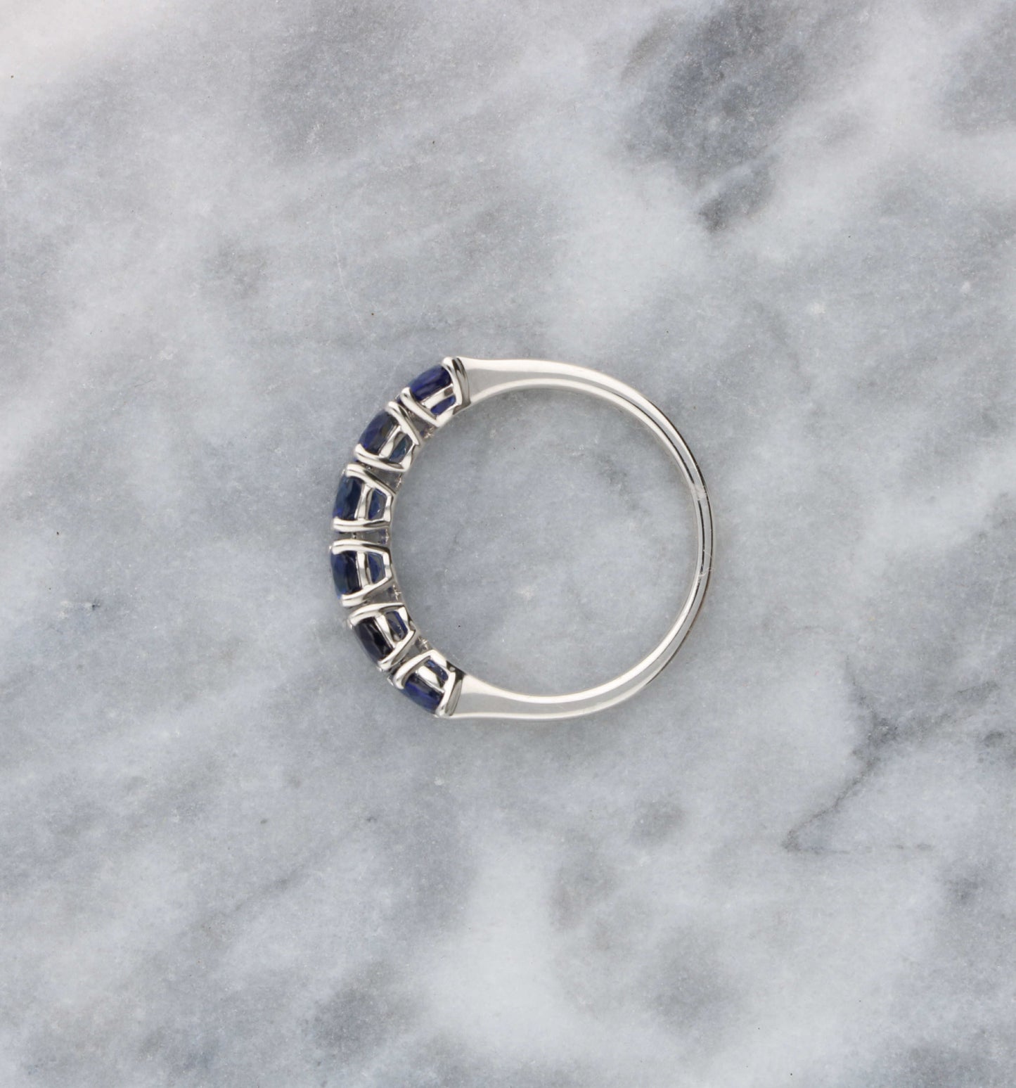 18ct sapphire half eternity ring