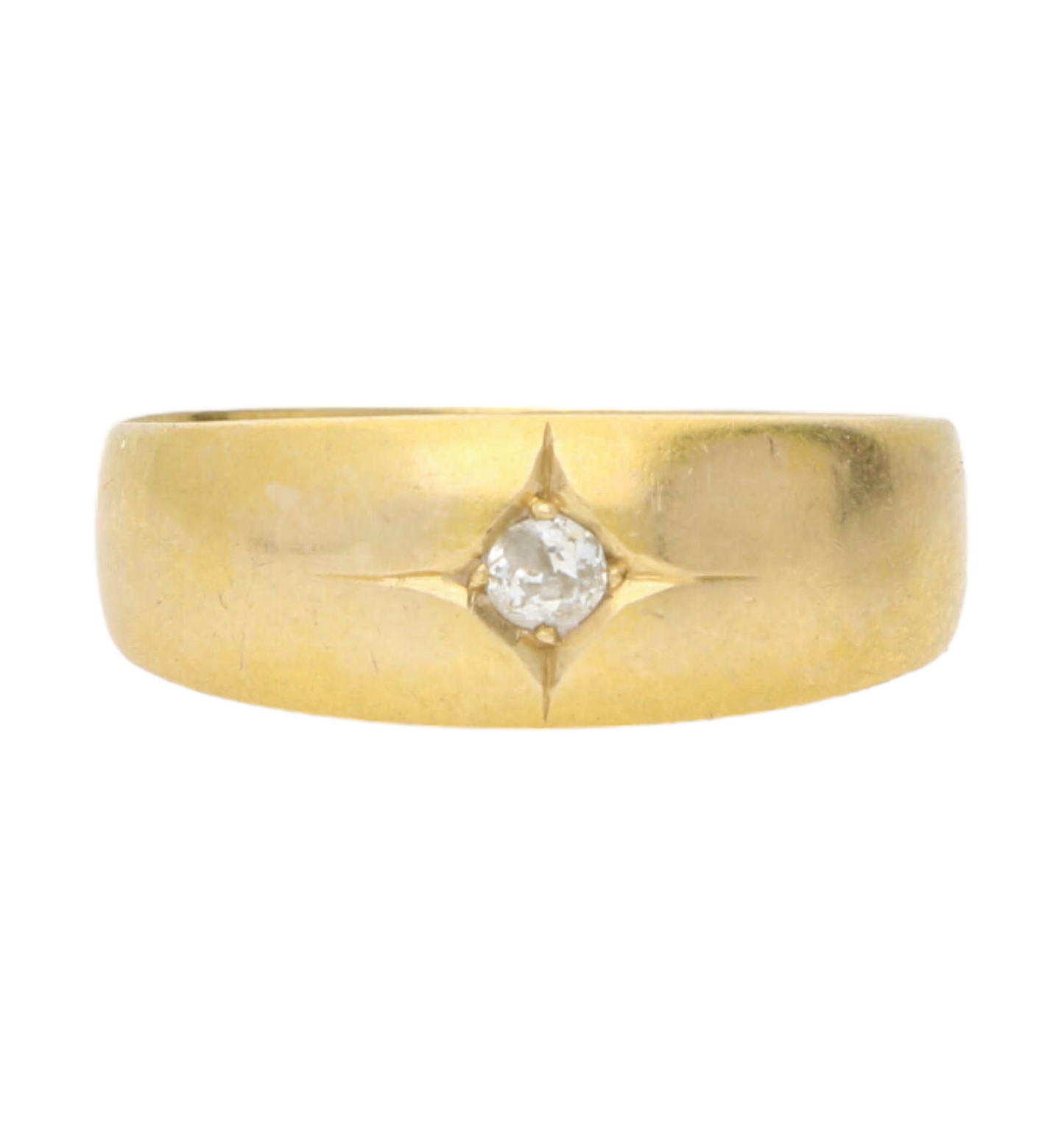 18ct old cut diamond ring