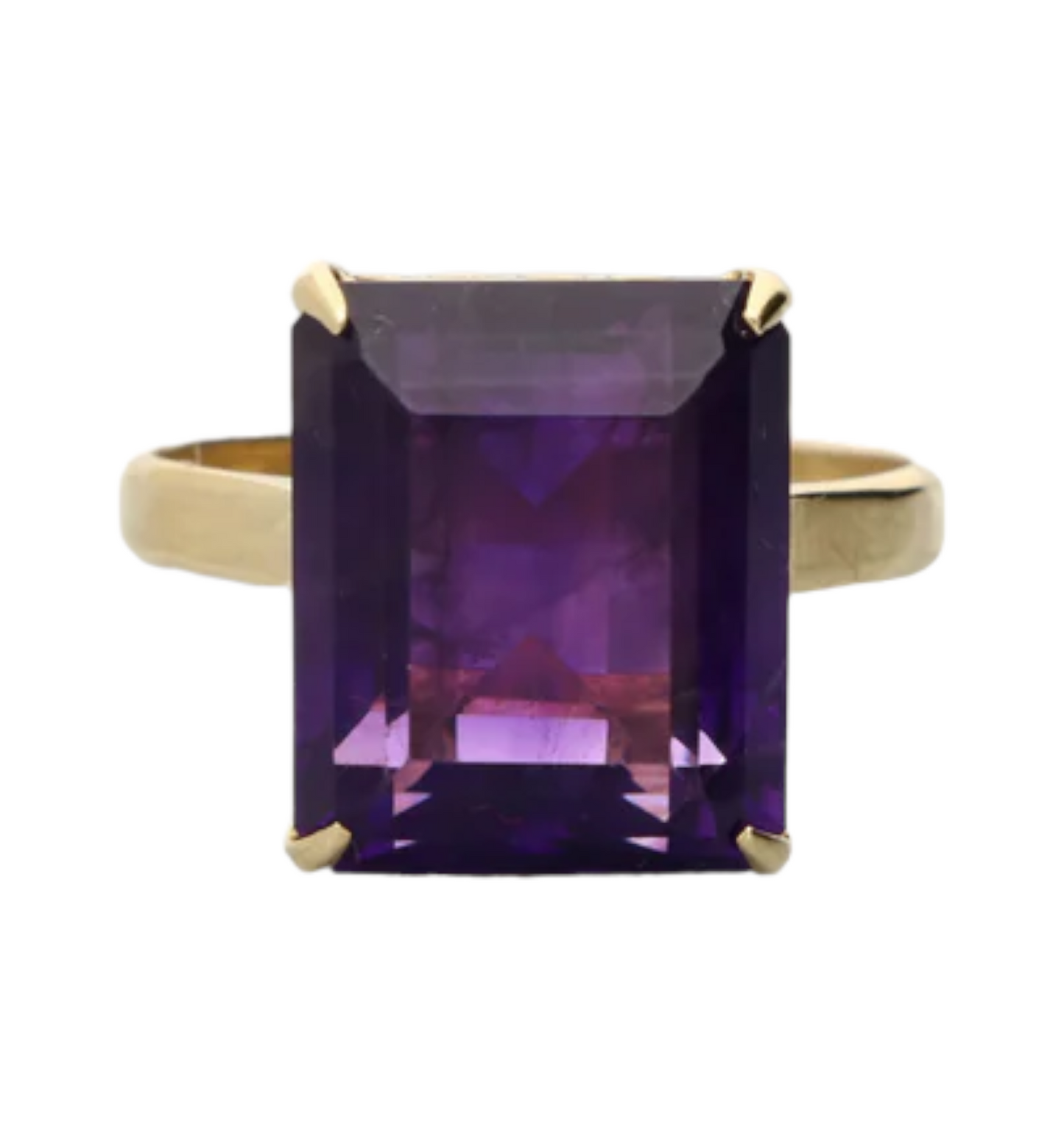 18ct amethyst dress ring