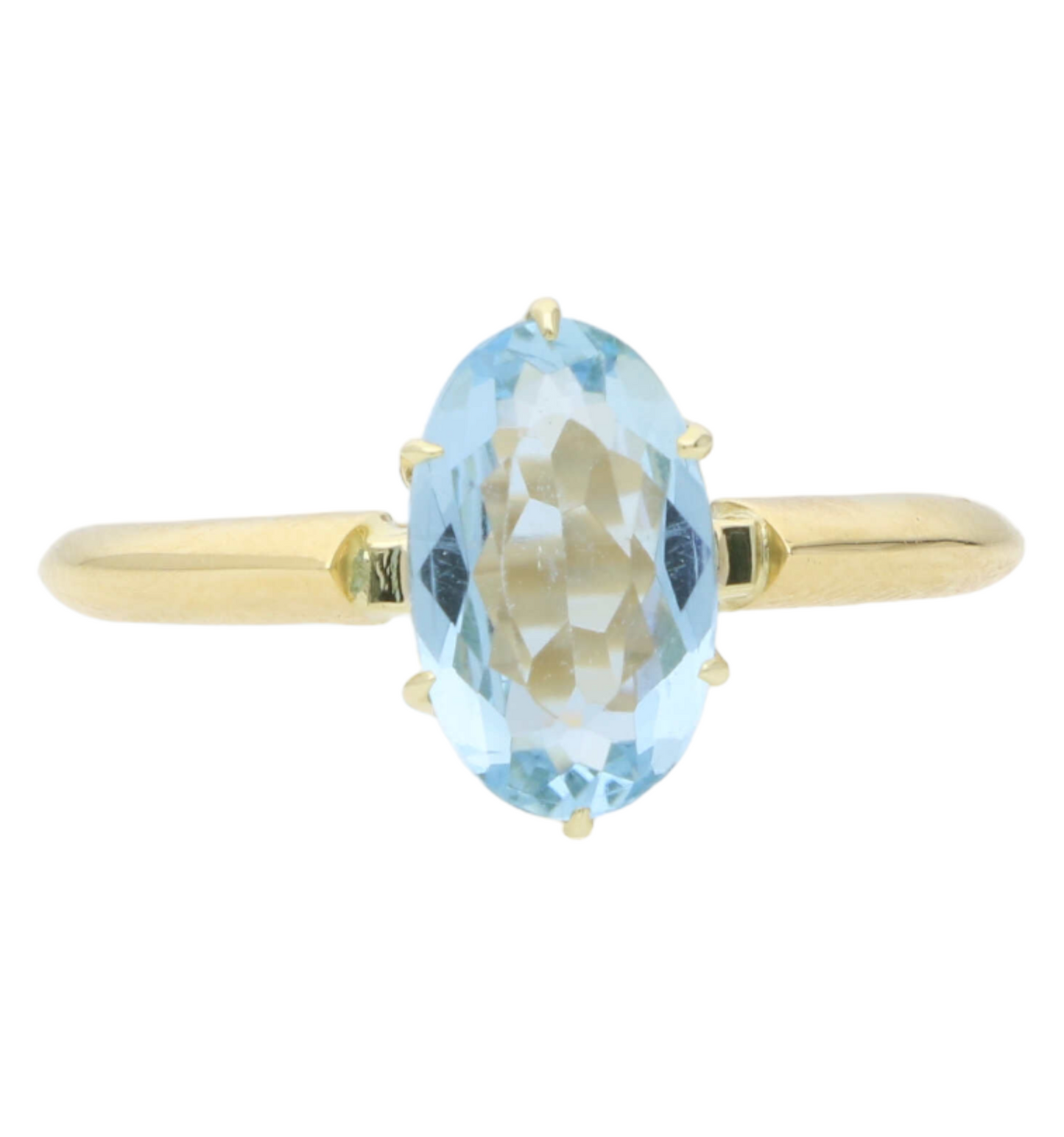 18ct 1.42ct aquamarine ring