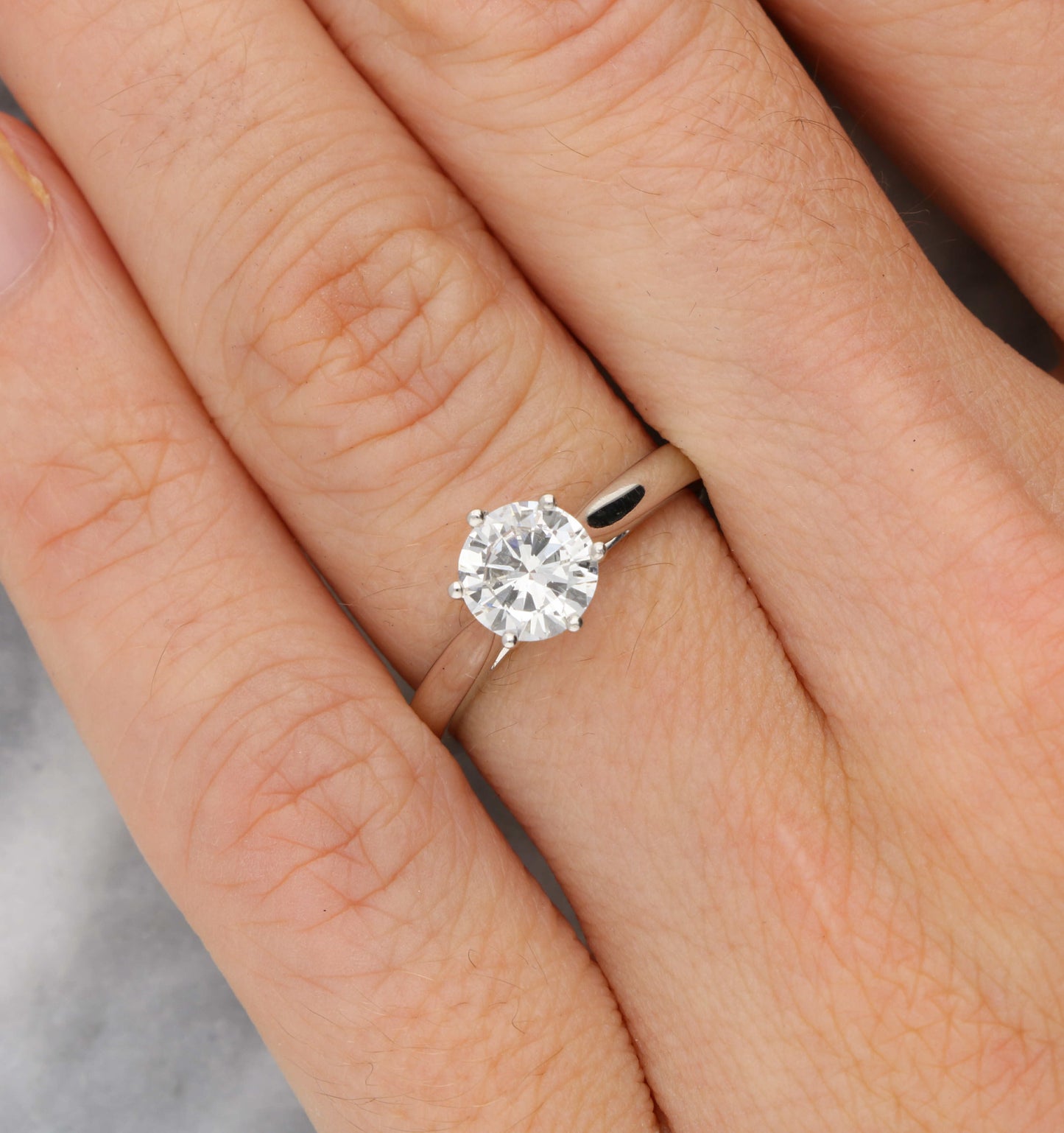 Platinum 1.01ct G/VS2 diamond engagement ring
