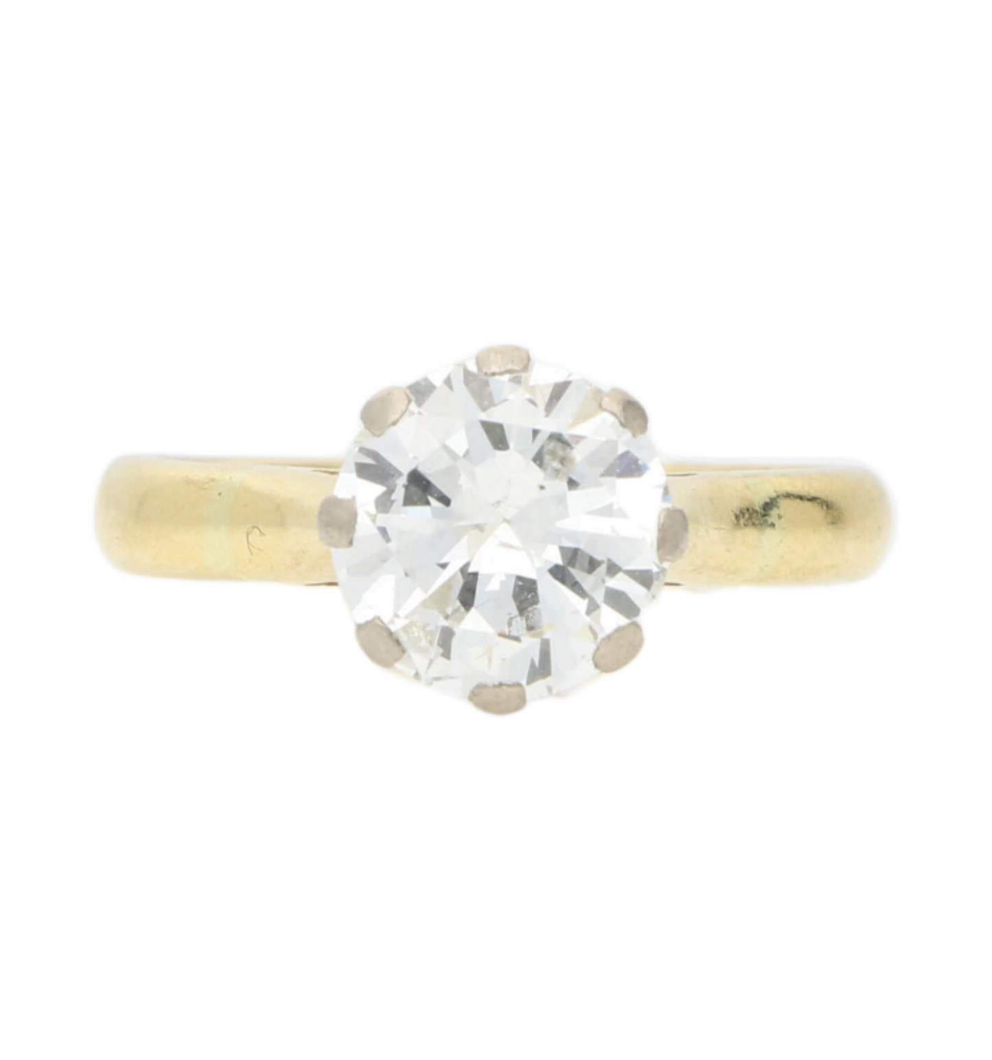 Vintage 18ct diamond solitaire engagement ring