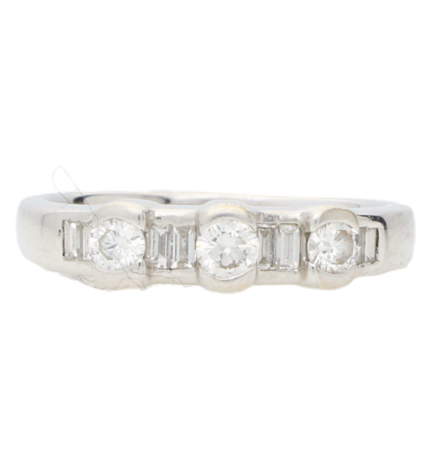 Diamond half eternity ring