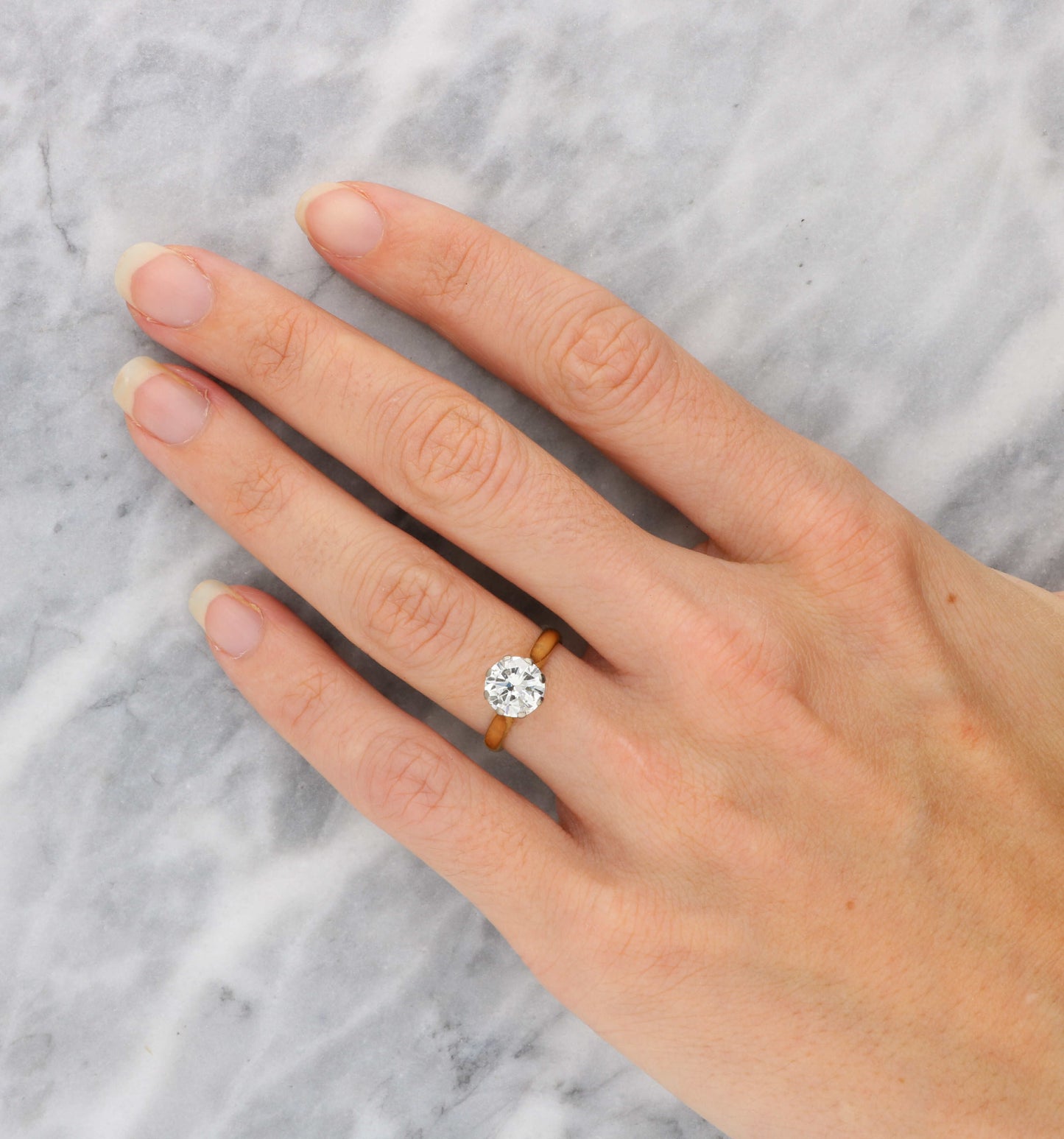 Vintage 18ct diamond solitaire engagement ring