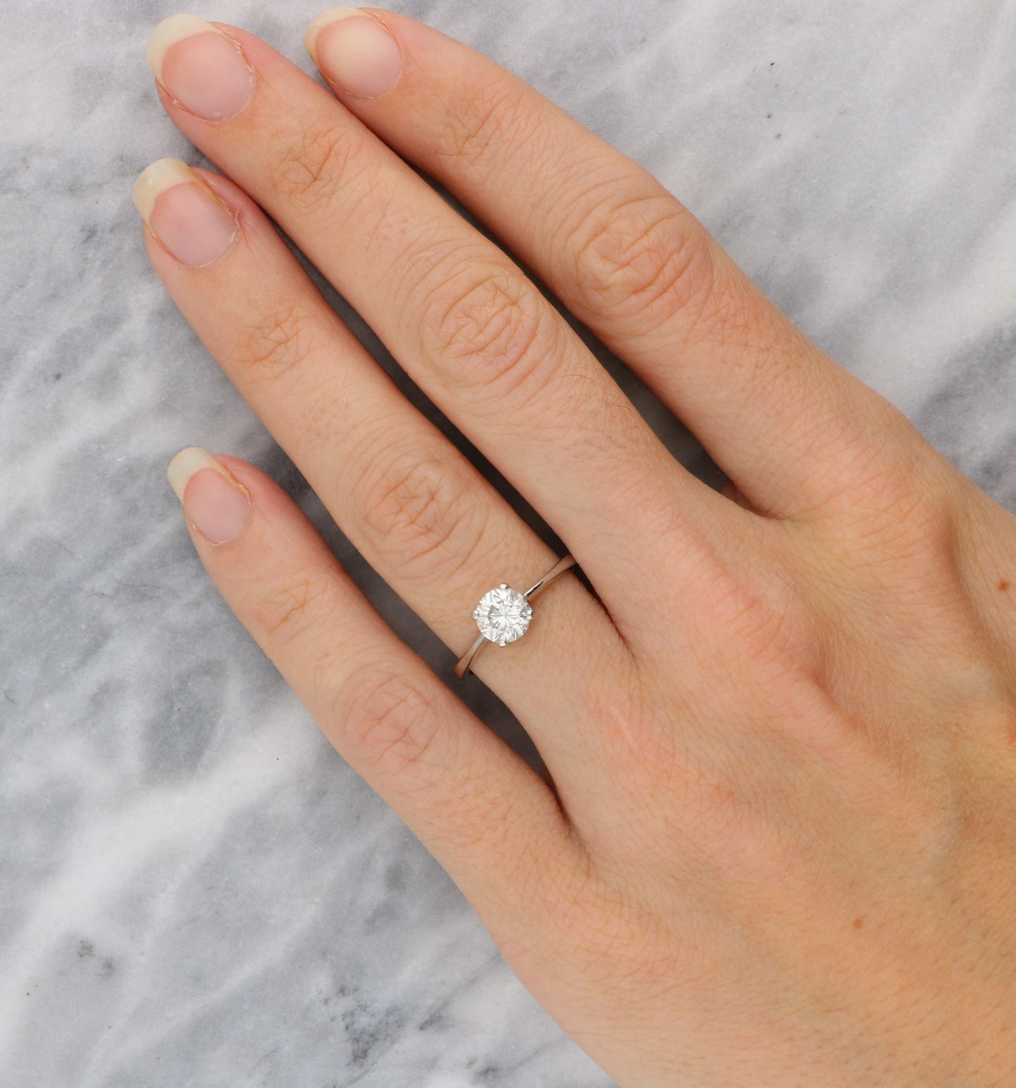 18ct 1.01ct I/SI2 diamond engagement ring