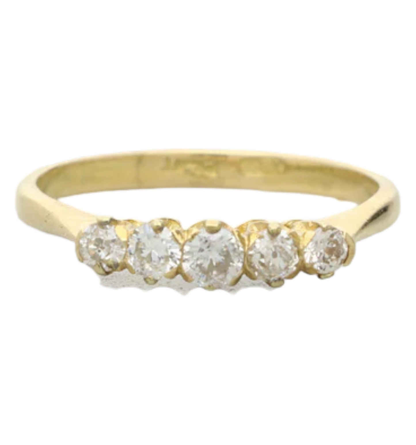 18ct diamond 5 stone ring