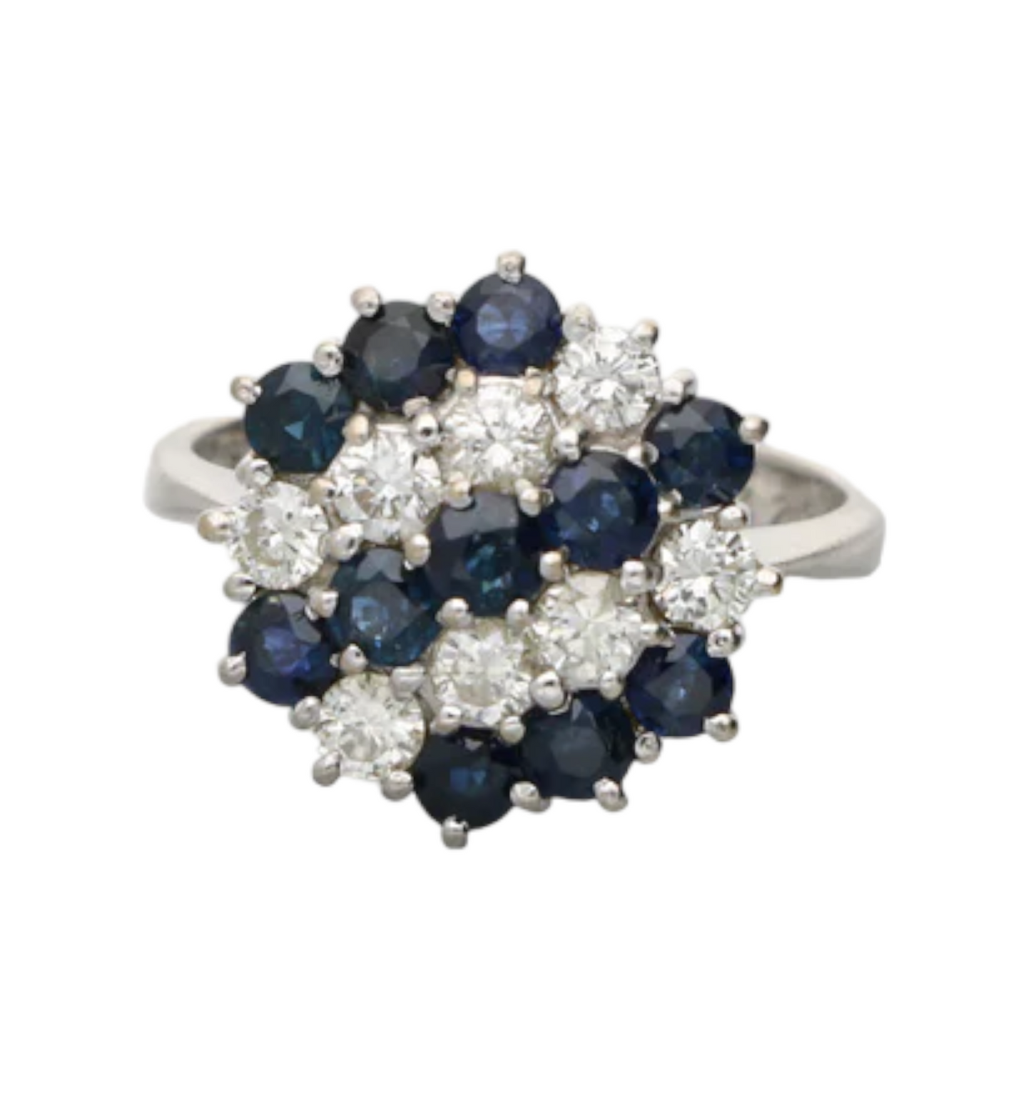 18ct diamond and sapphire cocktail ring