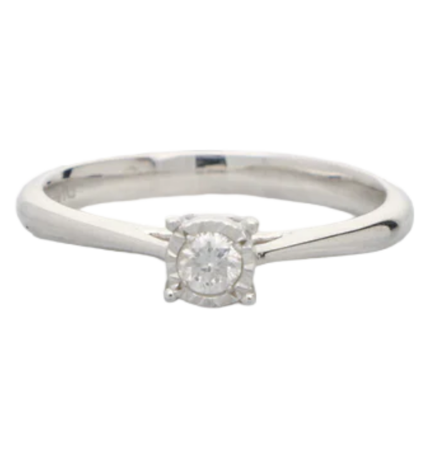 9ct 0.10ct diamond solitaire ring