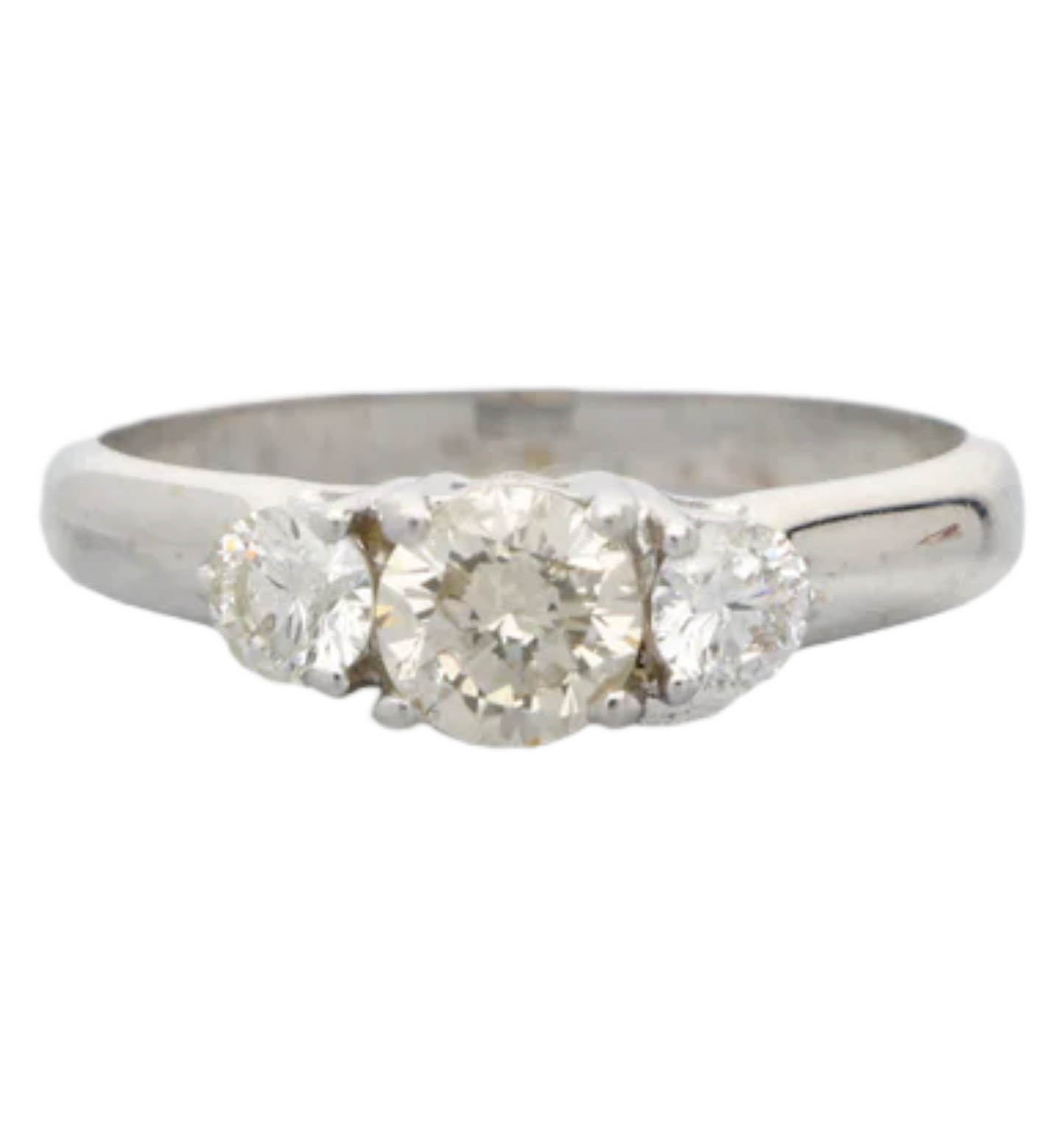14ct 3 stone diamond engagement ring