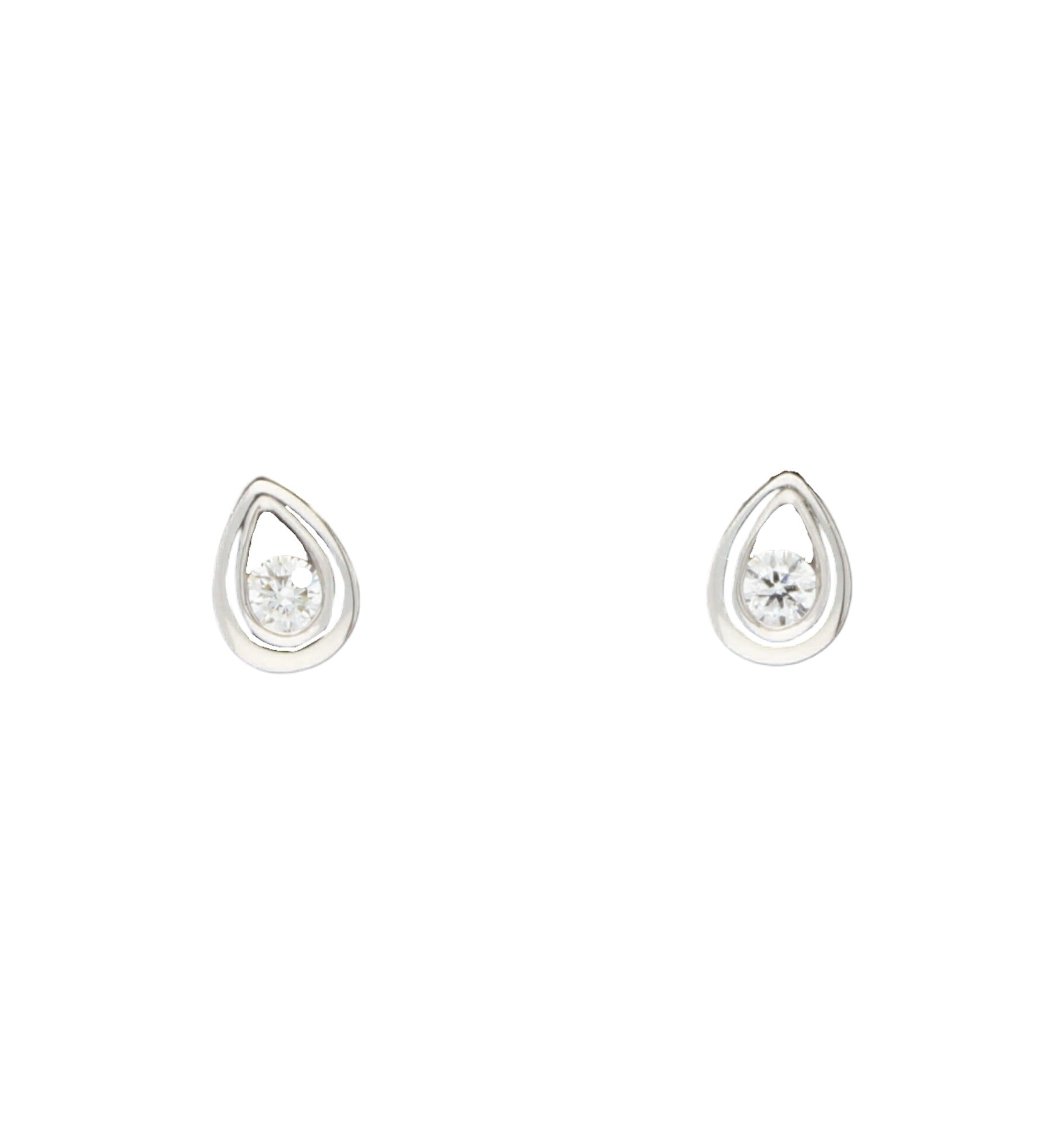Earstud strass drop strass - 1200 Gold main image 1