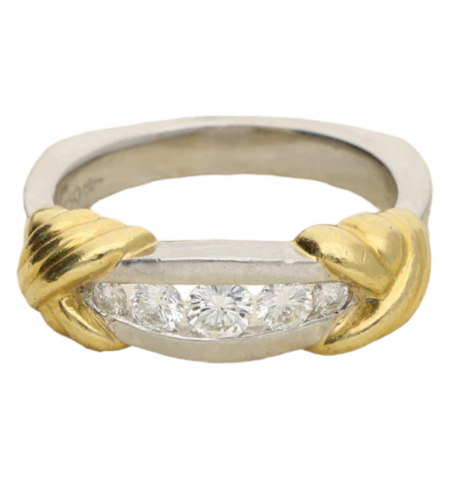 18ct and platinum 5 stone diamond ring