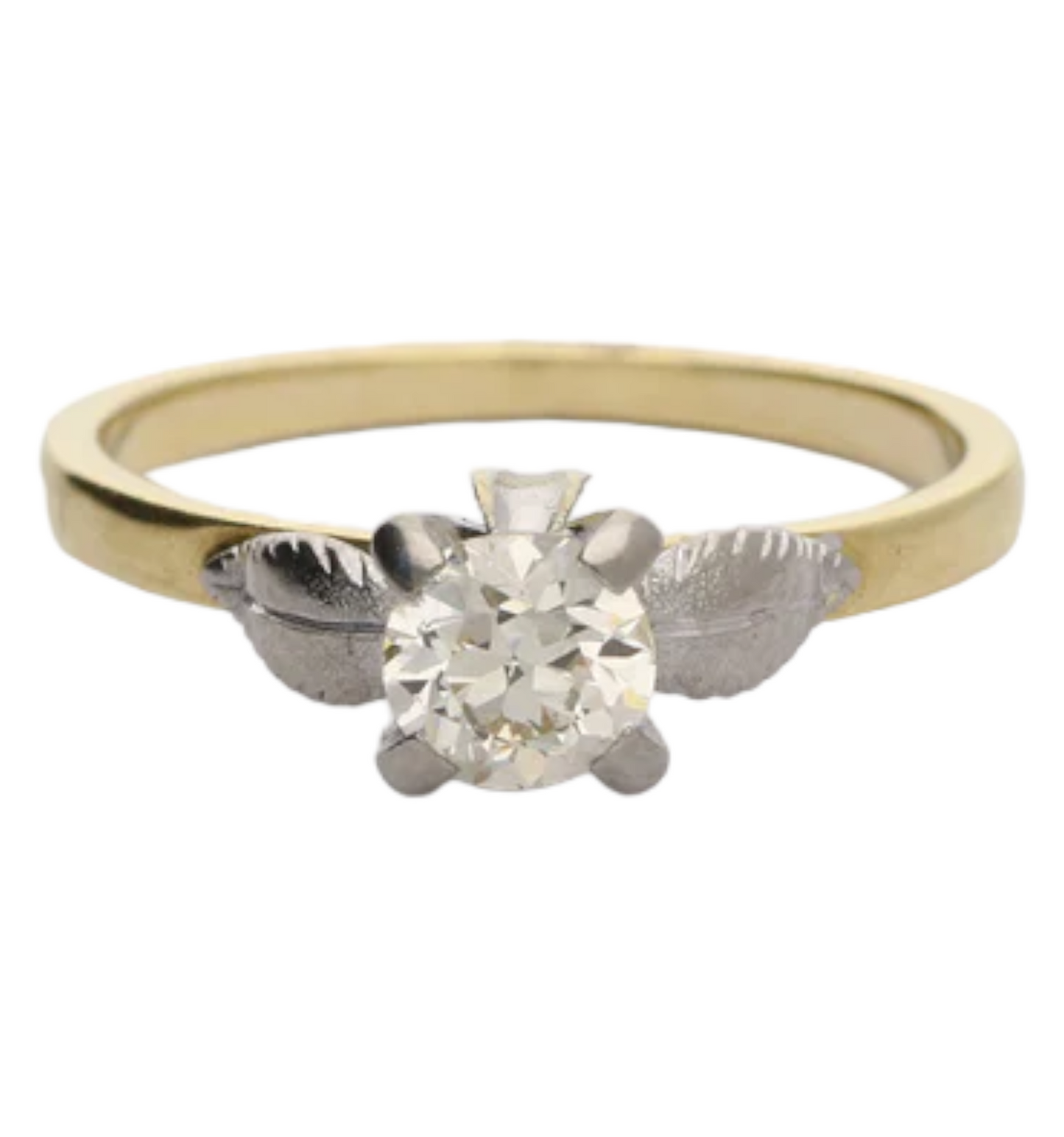 Vintage 0.50ct diamond solitaire engagement ring