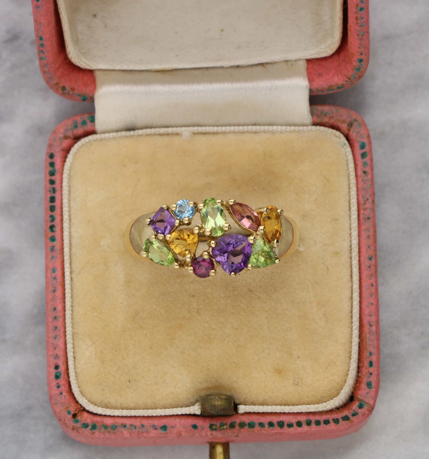9ct multi-gem ring