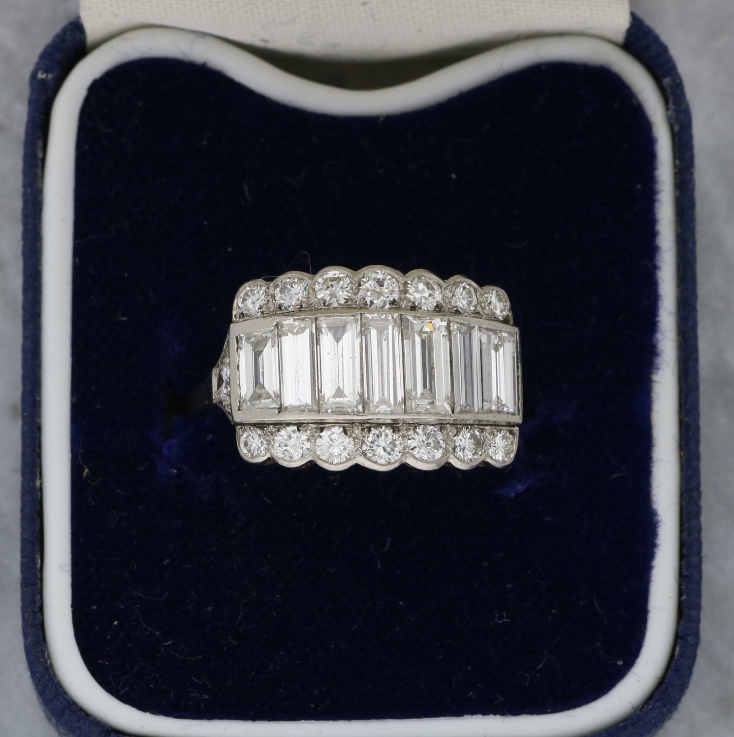 Art Deco style Baguette cut diamond ring