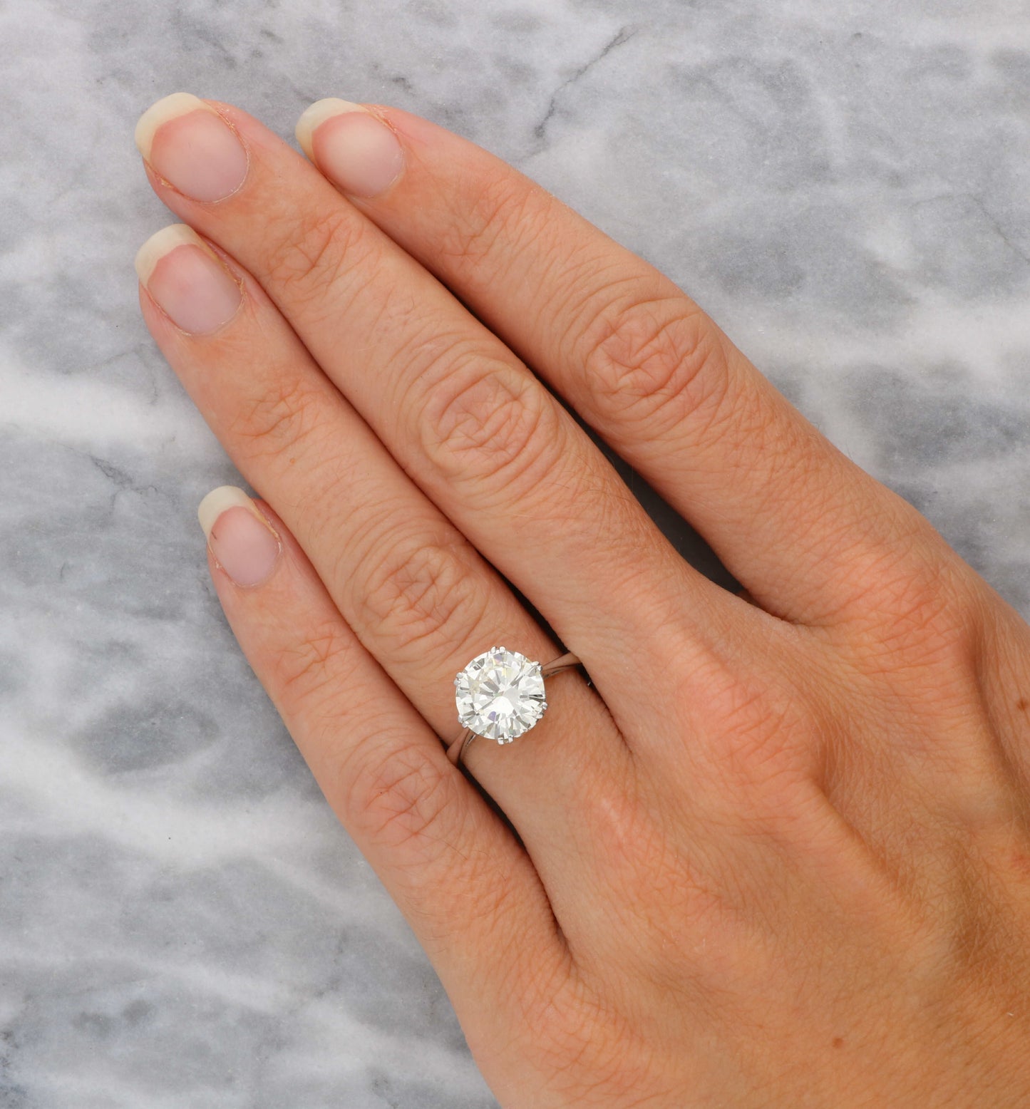 18ct 3.19ct diamond engagement ring