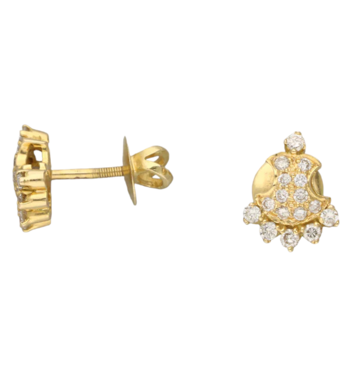 18ct diamond cluster earrings
