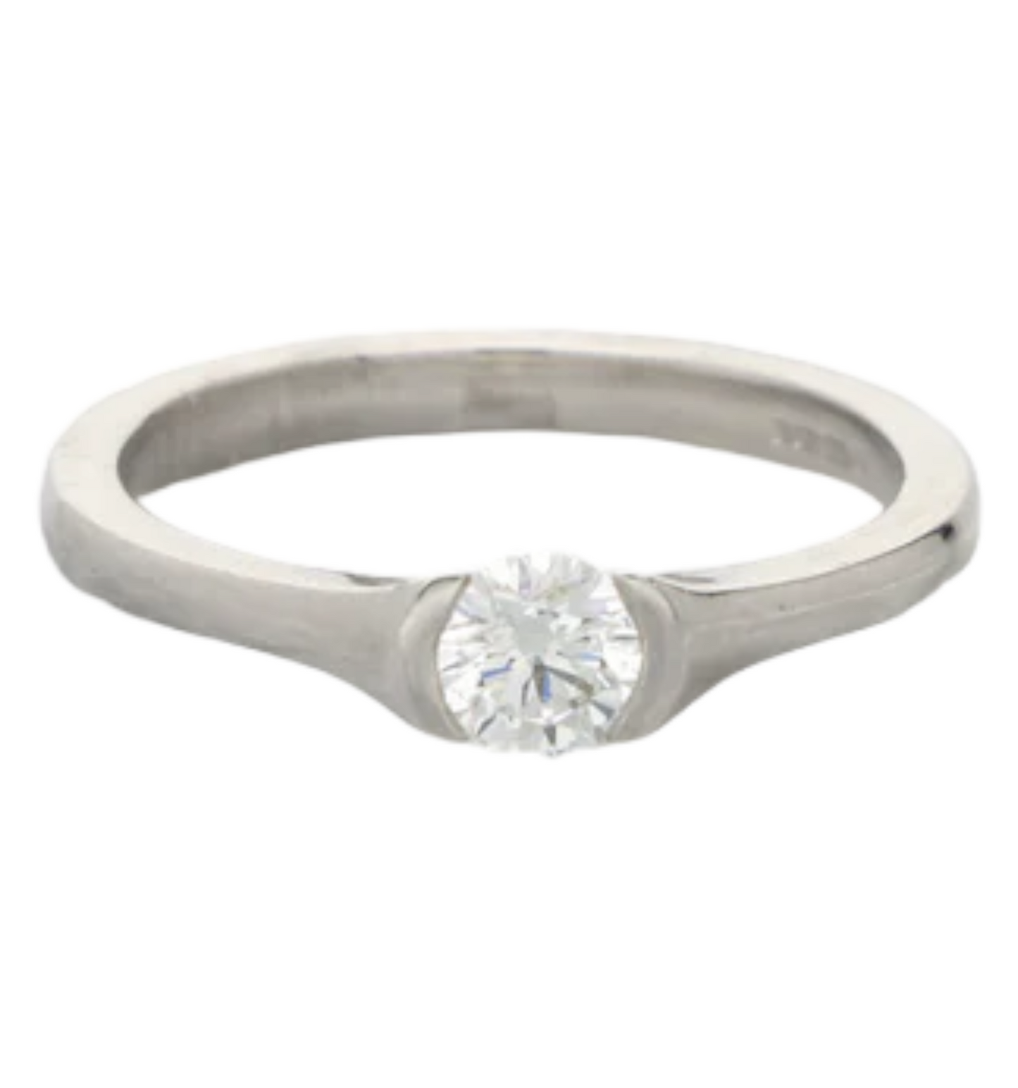 18ct tension-set diamond engagement ring
