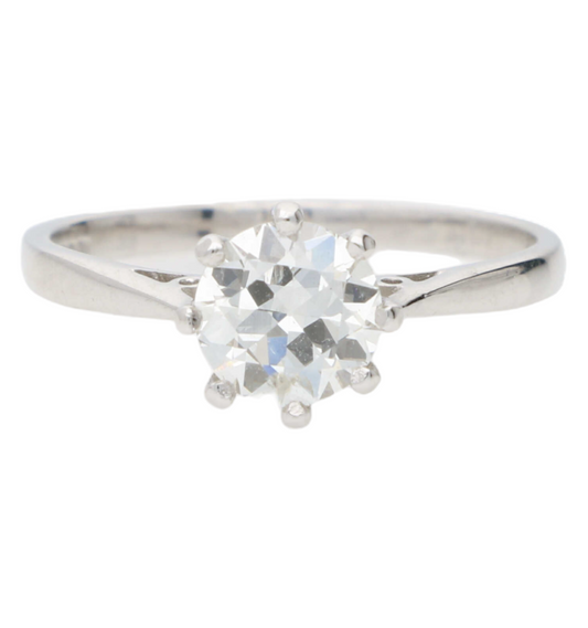 18ct 1.04ct diamond solitaire engagement ring