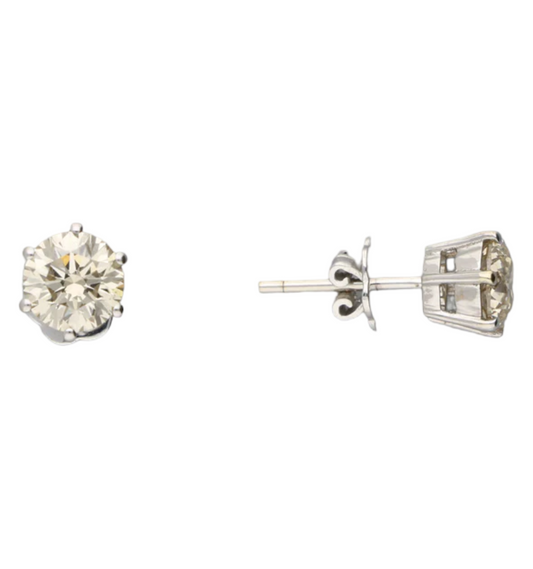 3.13ct diamond earrings