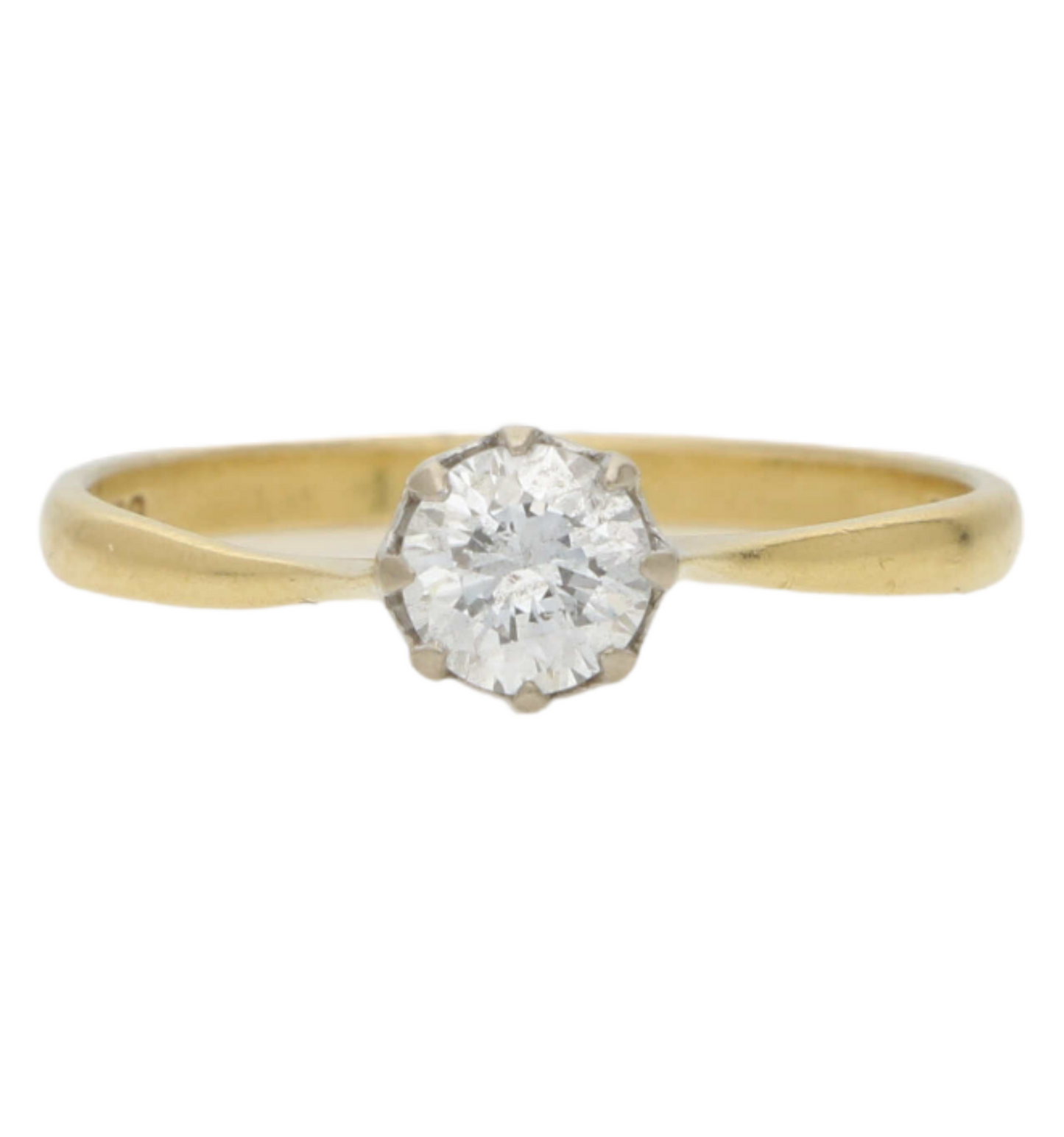 18ct diamond solitaire engagement ring