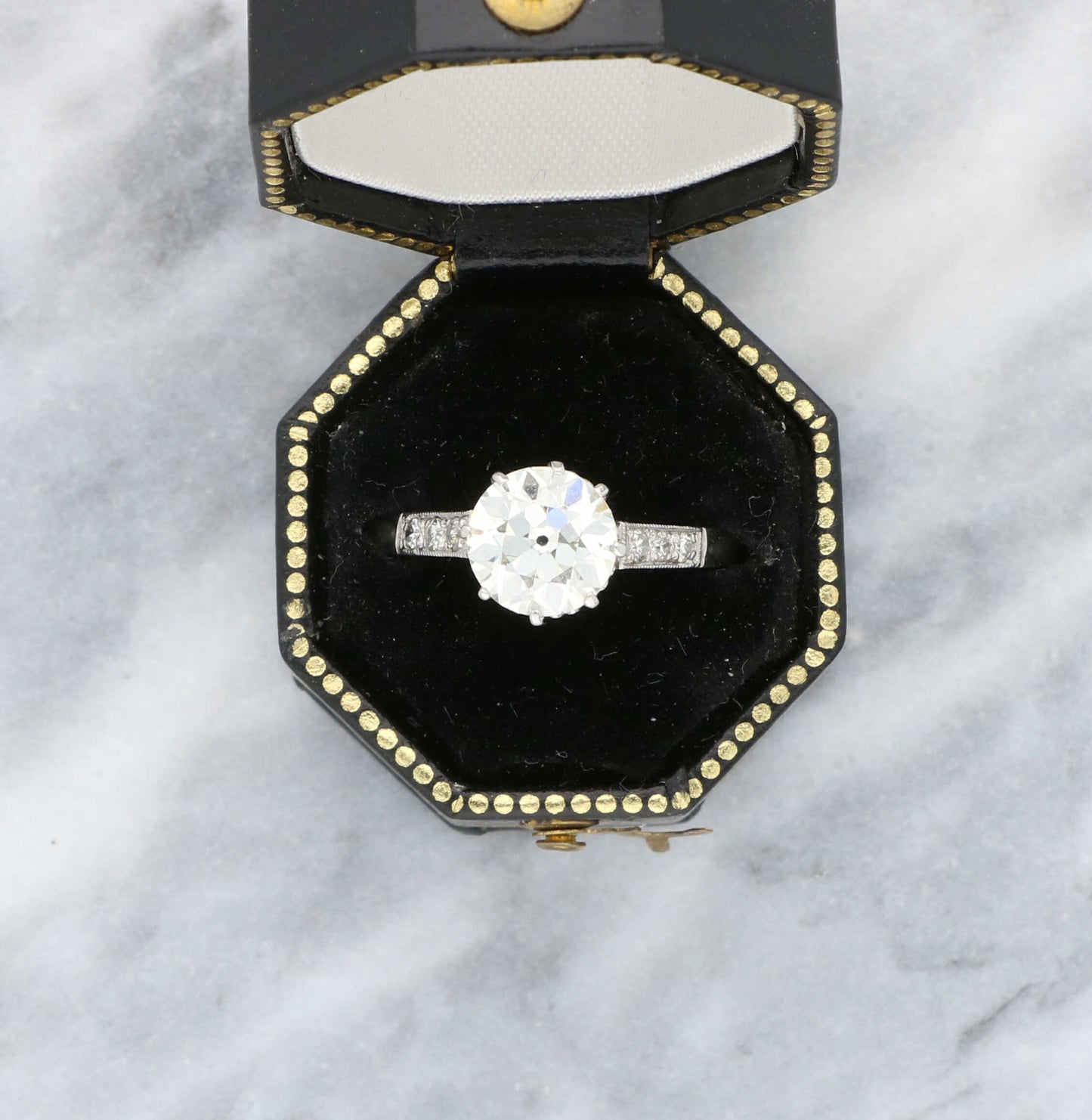 A single stone 1.68ct diamond ring