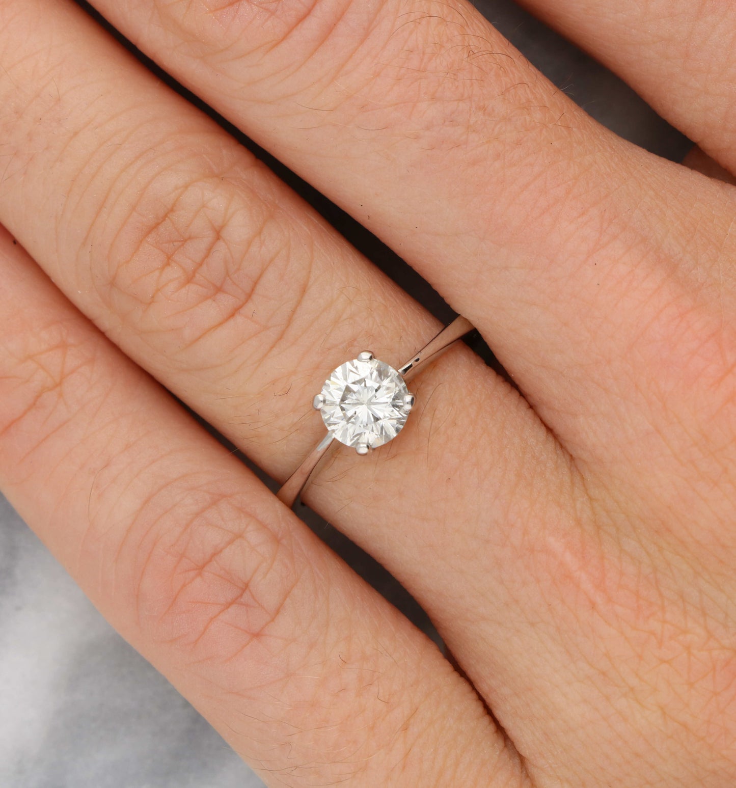 18ct 1.01ct I/SI2 diamond engagement ring