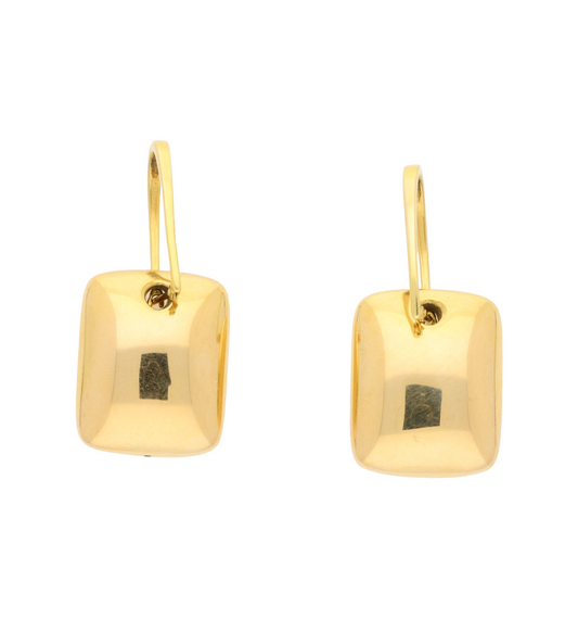 Italian 18ct gold drop earrings