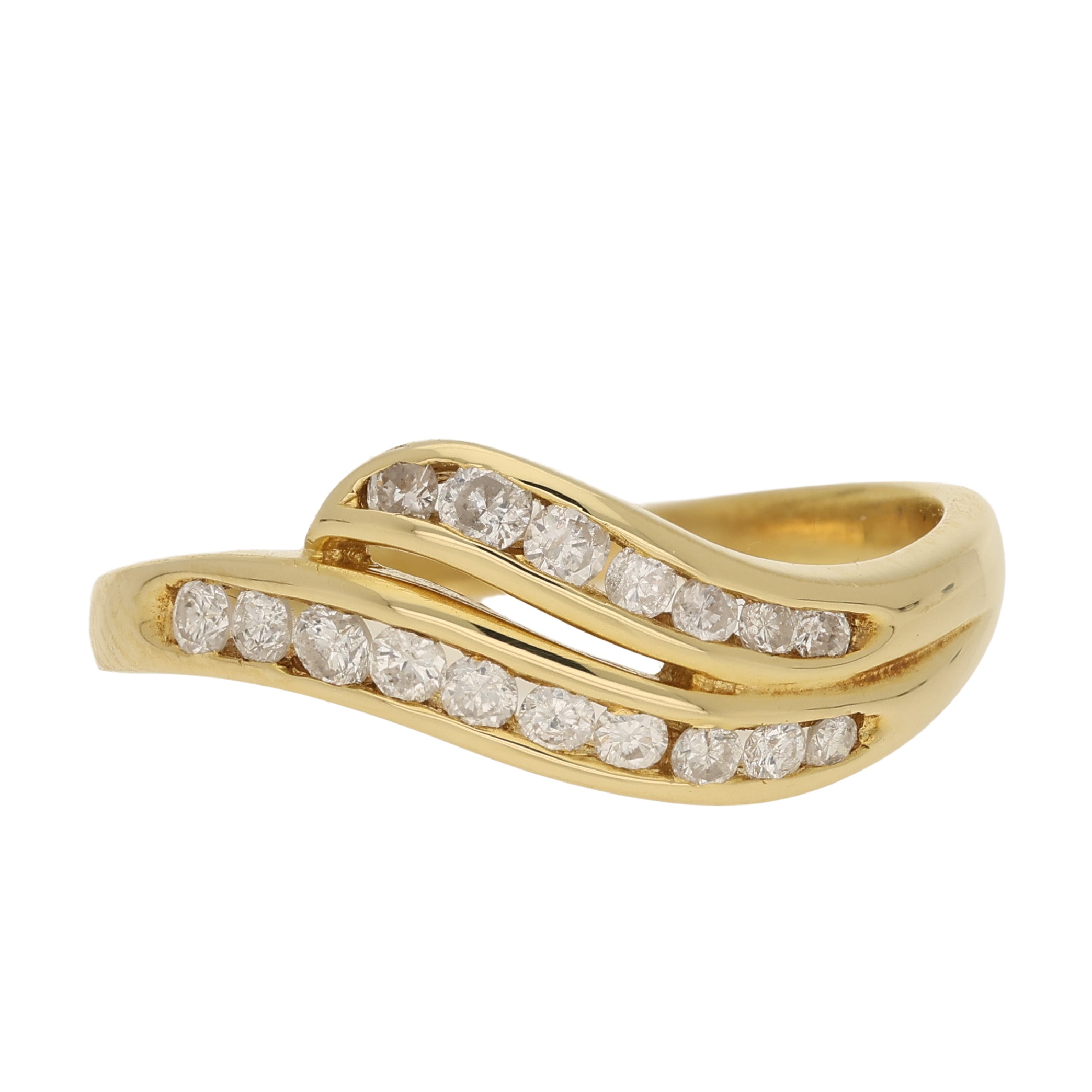 Vintage Diamond Ring in Yellow Gold