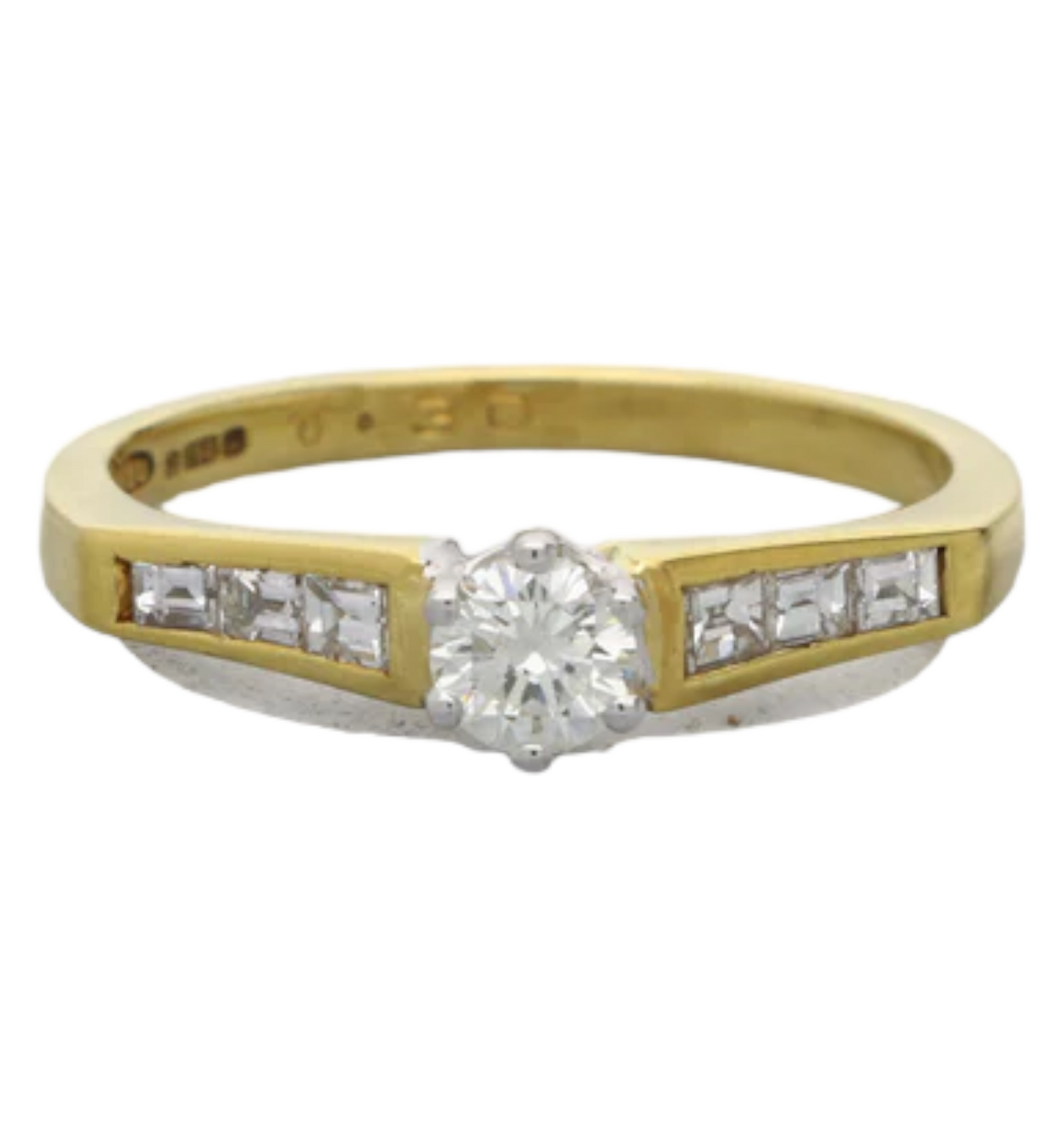 1990's 18ct 0.30ct diamond engagement ring