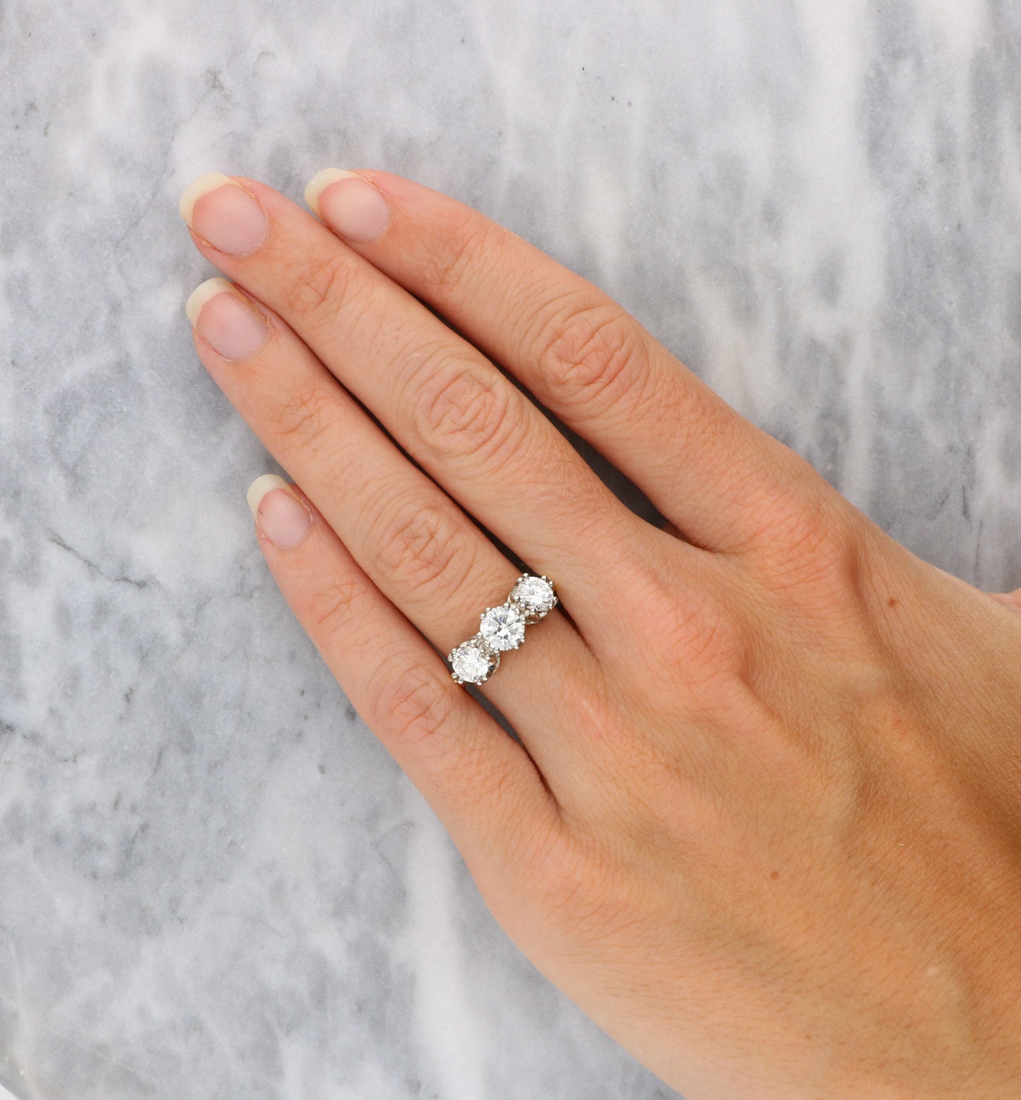 18ct diamond 3 stone engagement ring