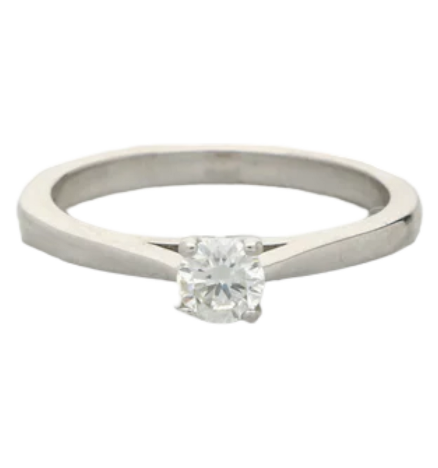18ct 4-claw diamond solitaire engagement ring
