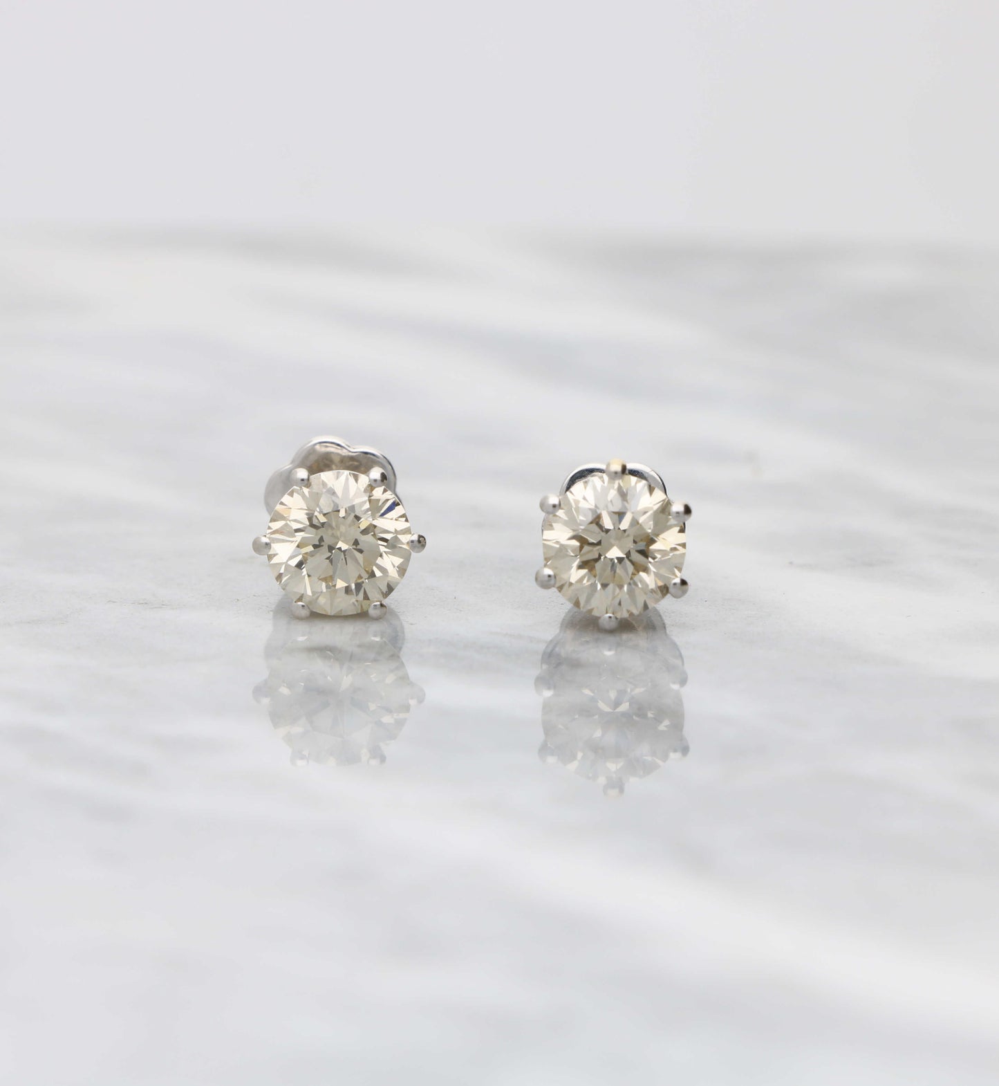 3.13ct diamond earrings