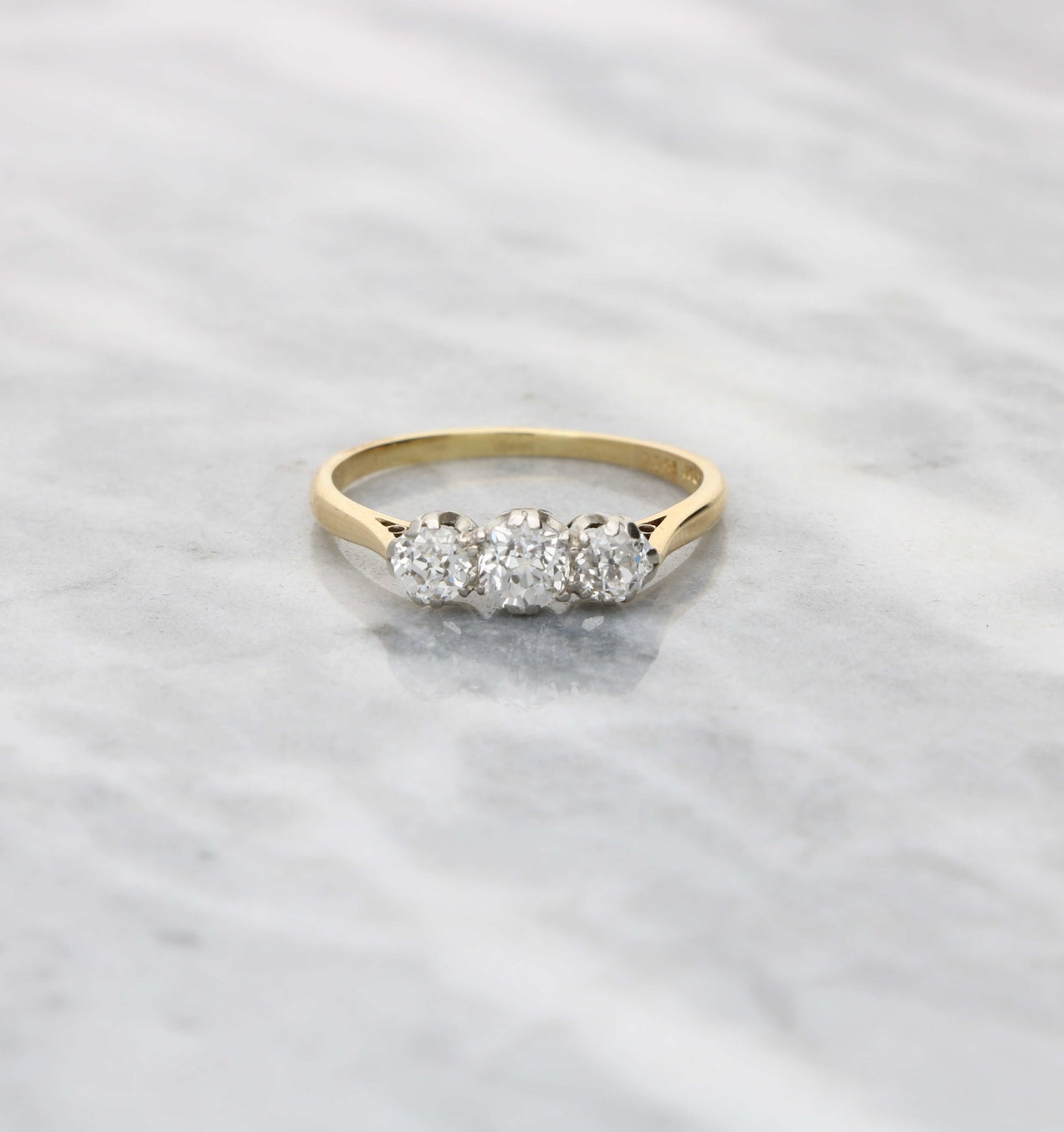 18ct and platinum 1.05ct old cut diamond engagement ring