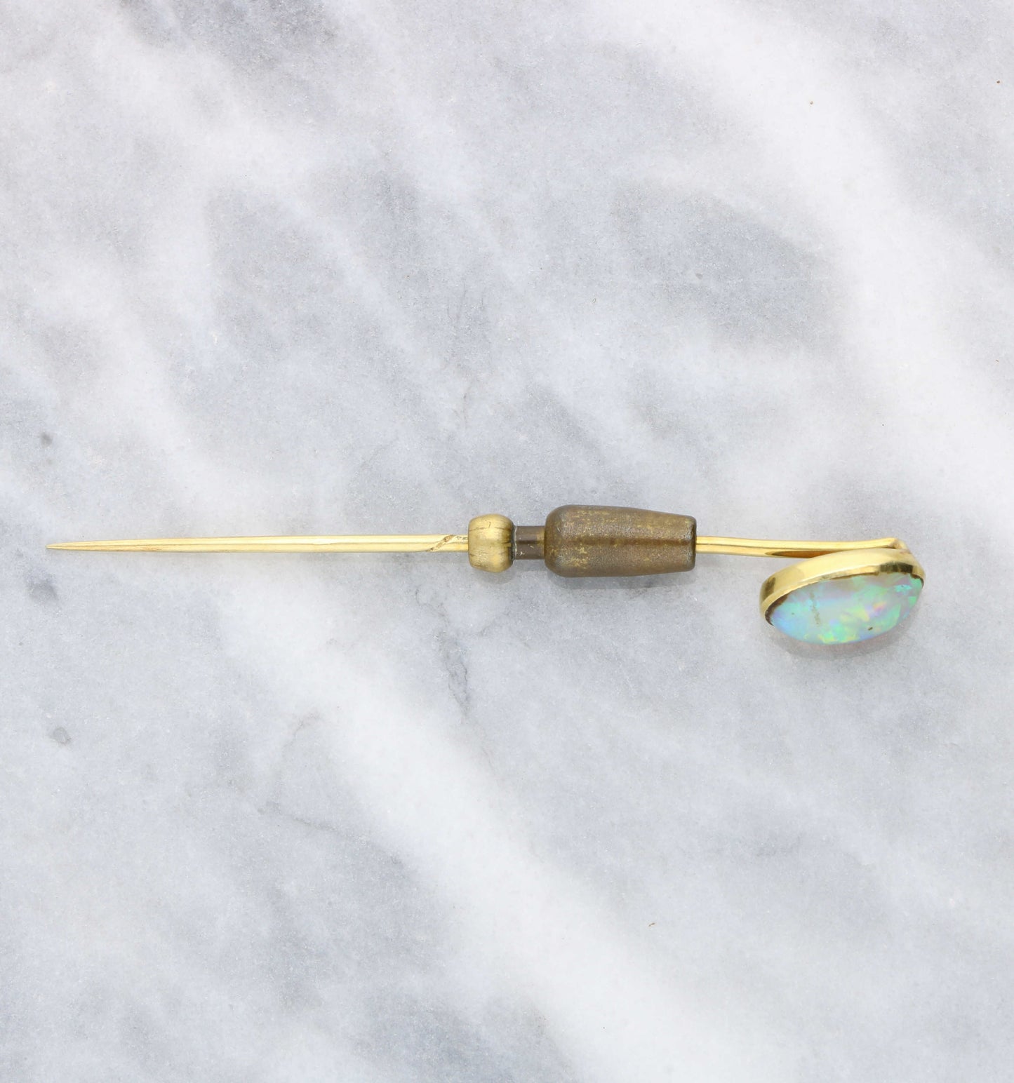15ct opal tie pin