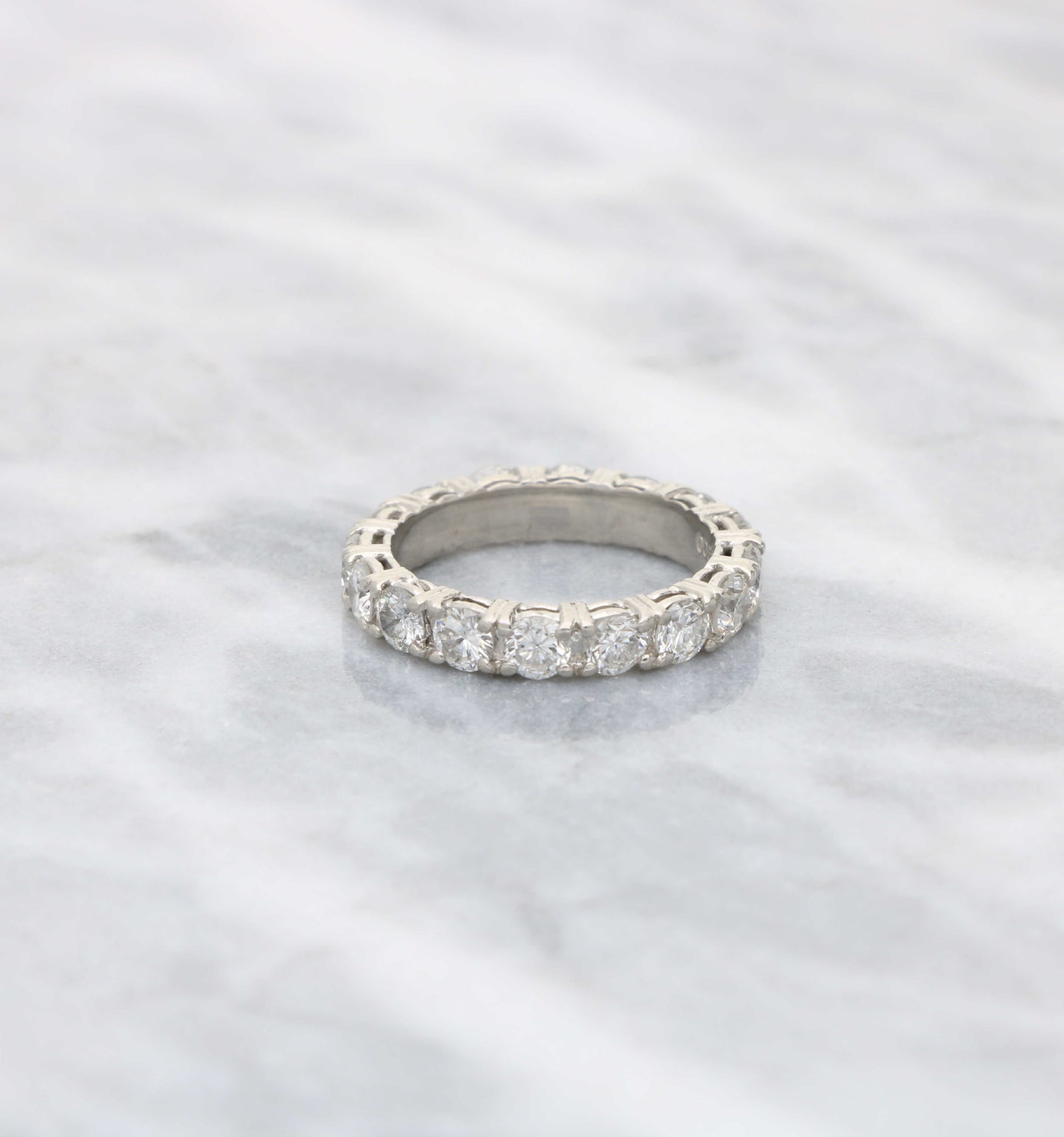 Platinum diamond full eternity ring