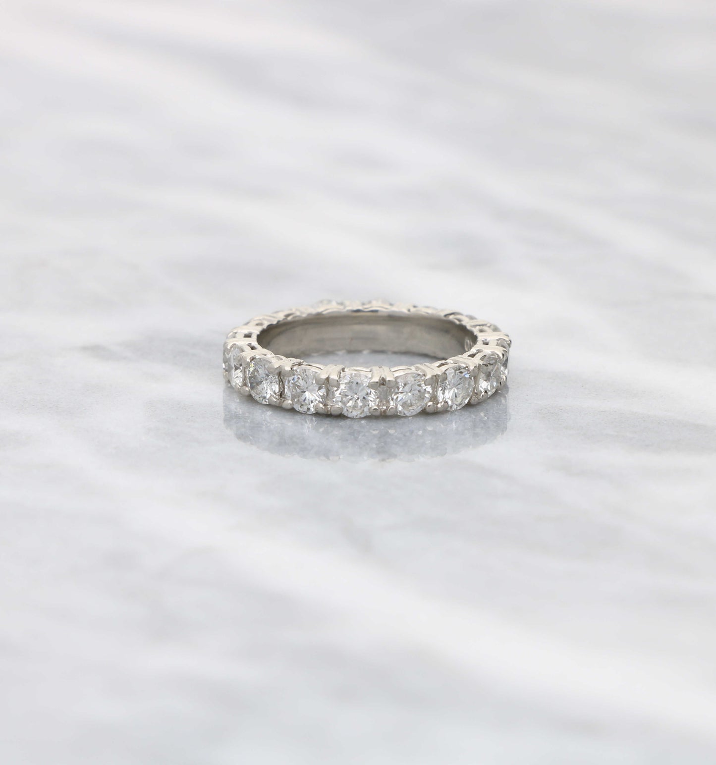 Platinum diamond full eternity ring